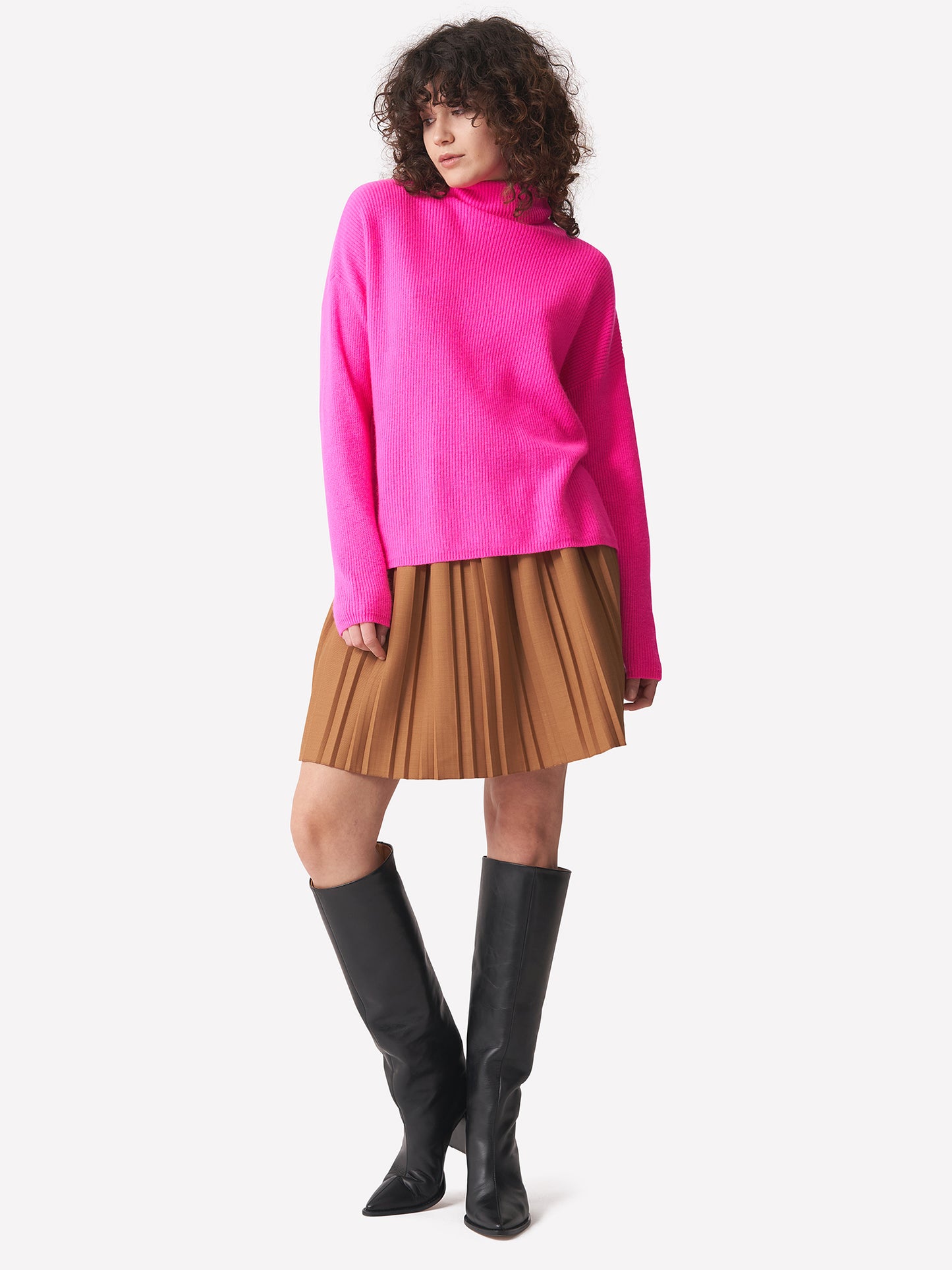 Kat Funnel Neck Jumper