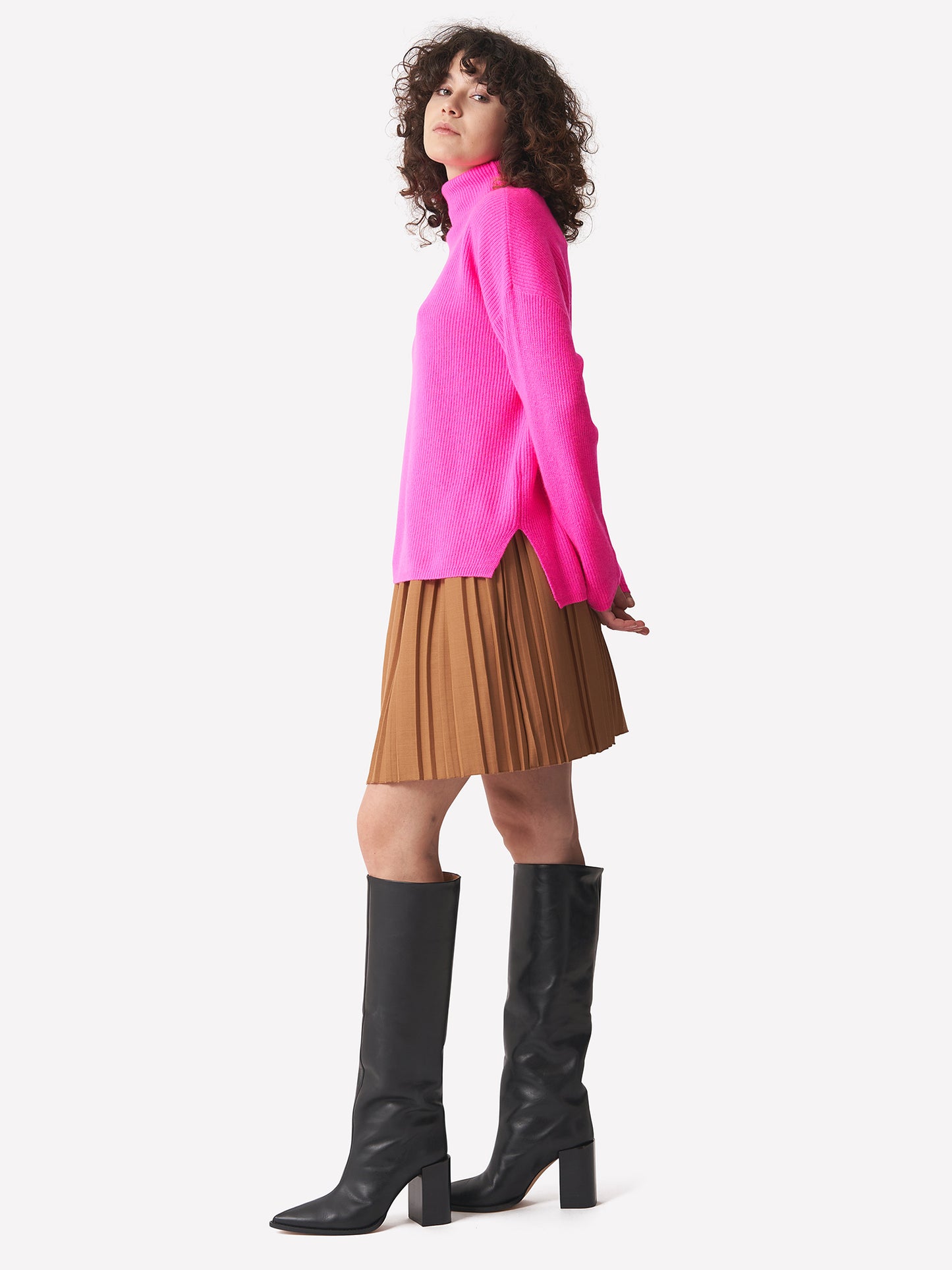 Kat Funnel Neck Jumper