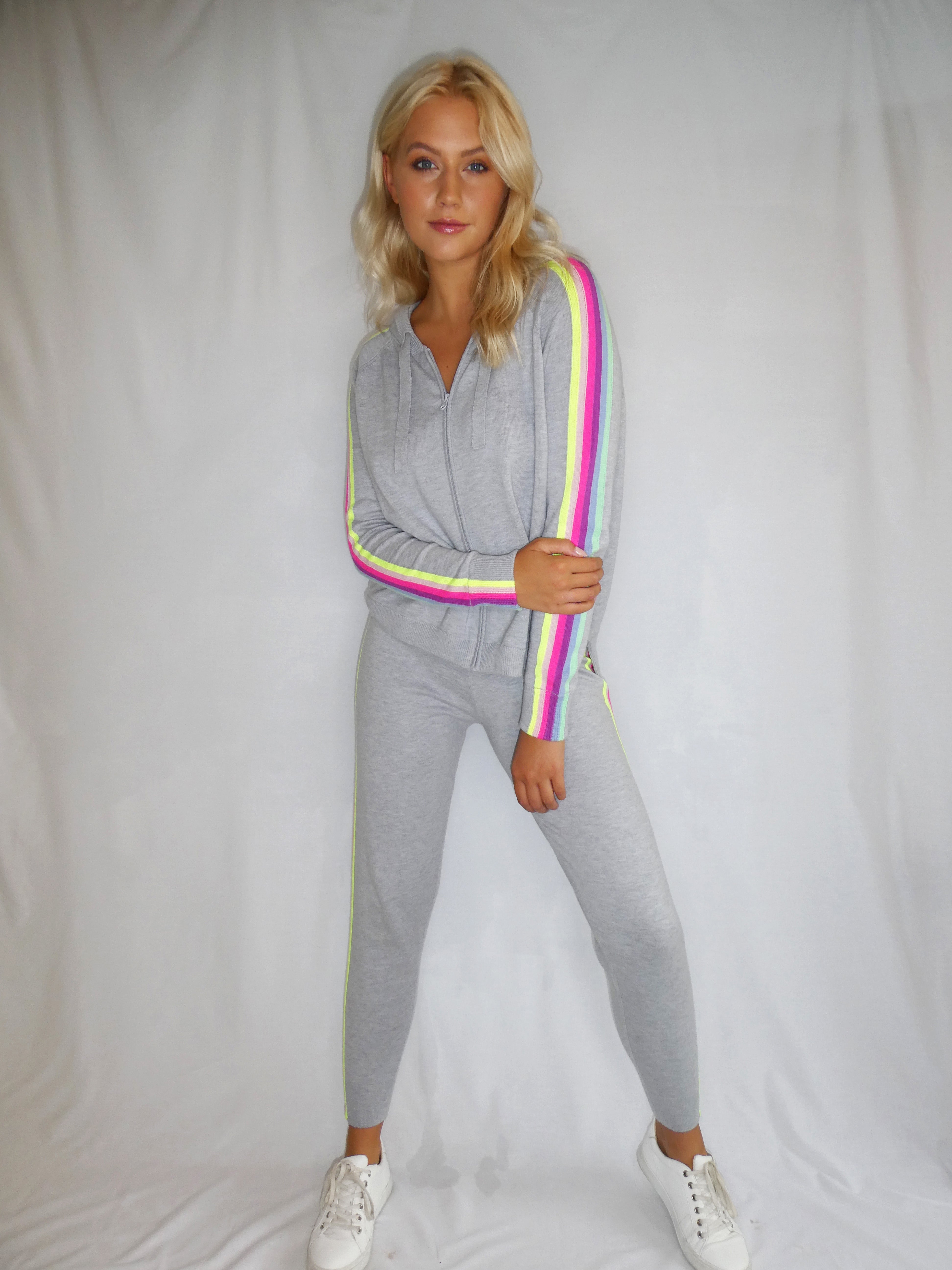 FAITH STRIPE HOODIE