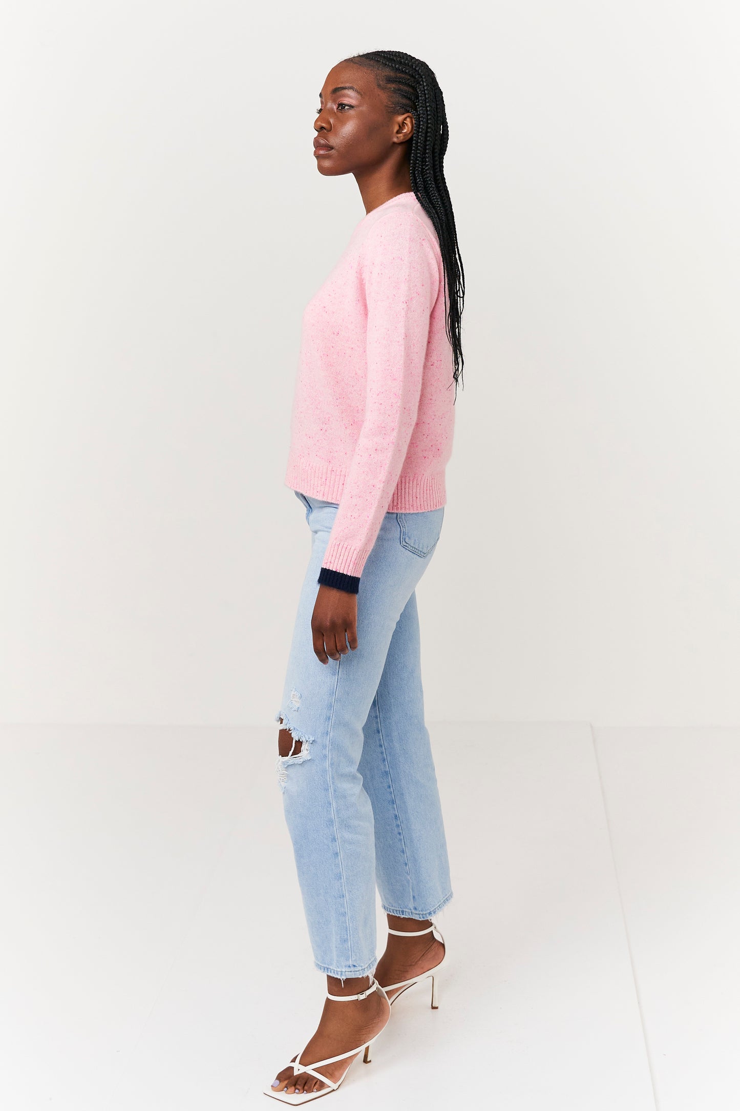 Maya Tipped Crew Neck Jumper