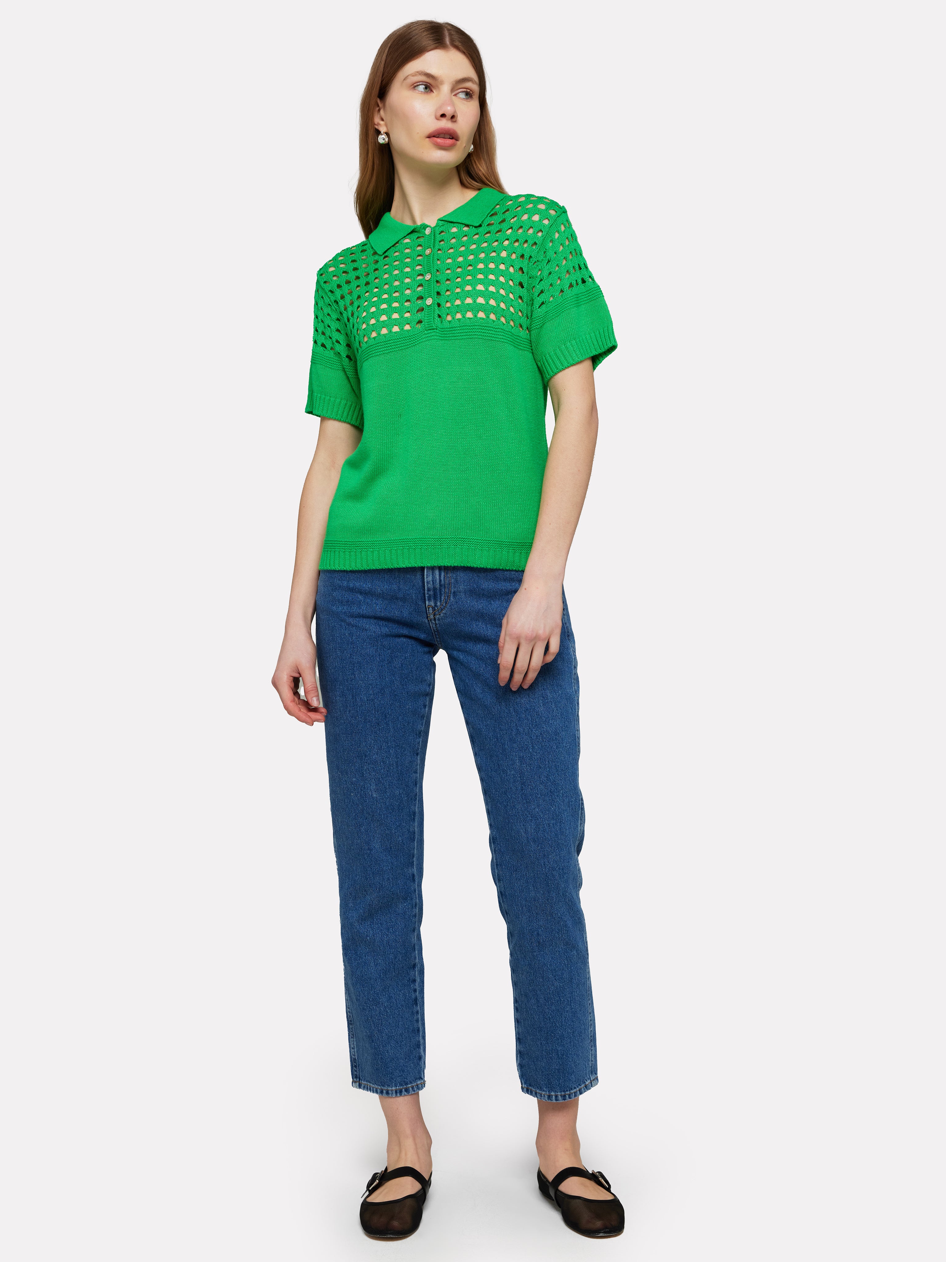 Pointelle Polo