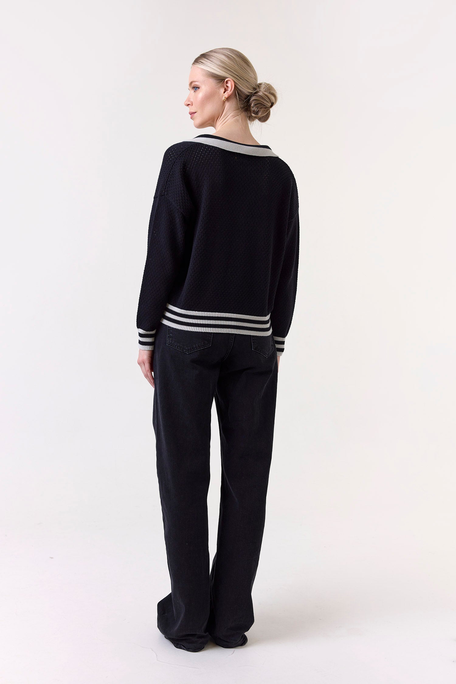 VANESSA STRIPE DETAIL POLO