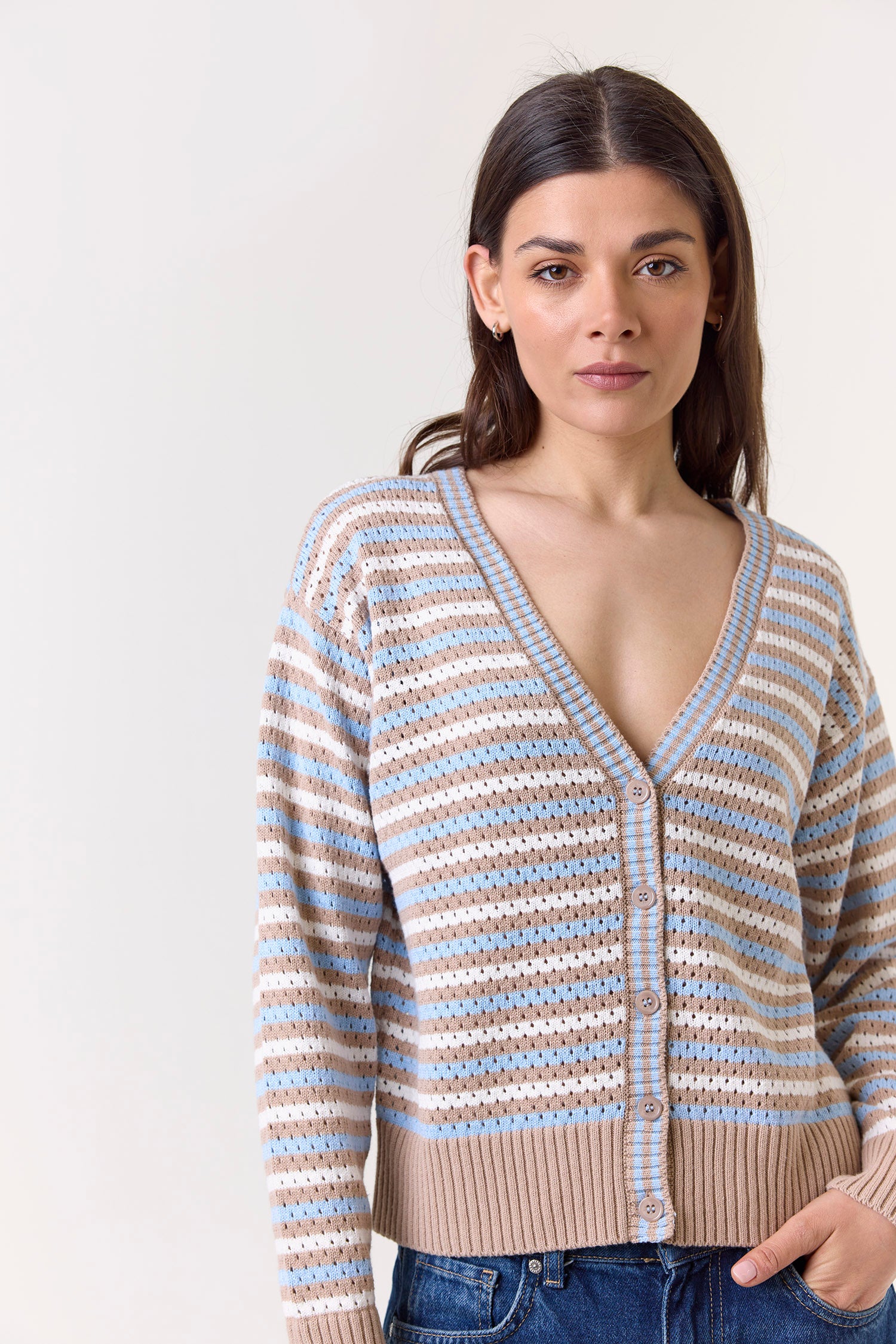 Pamilla Stripe Cardigan