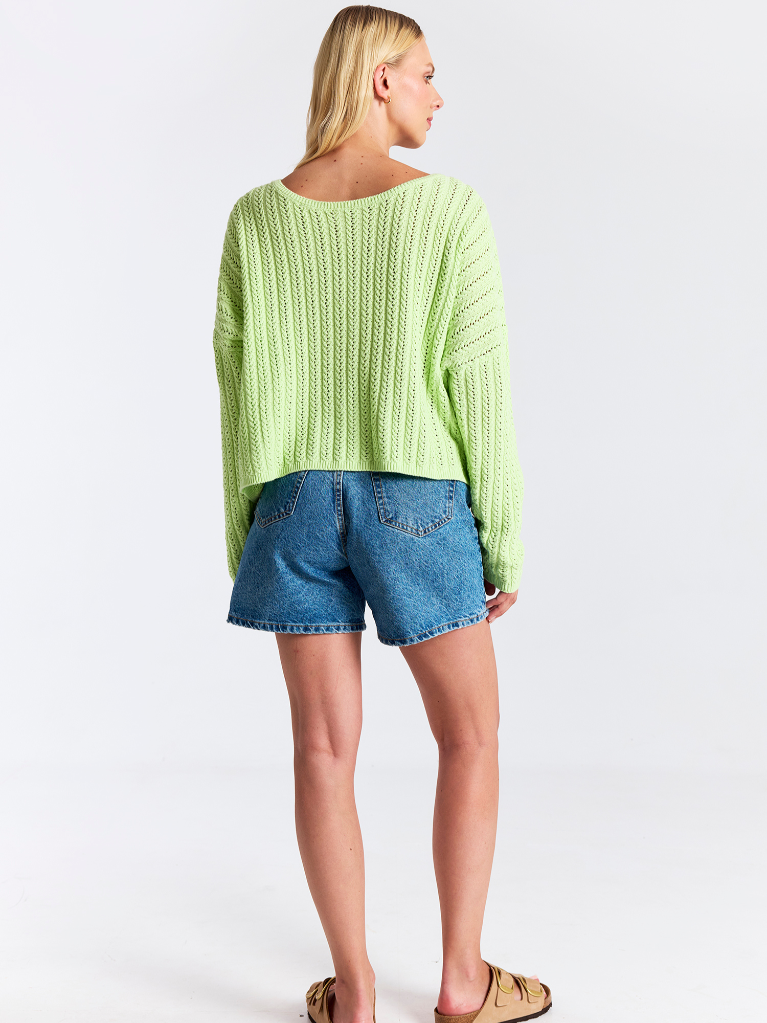 Spring Stitch Rosa Reversible Sweater