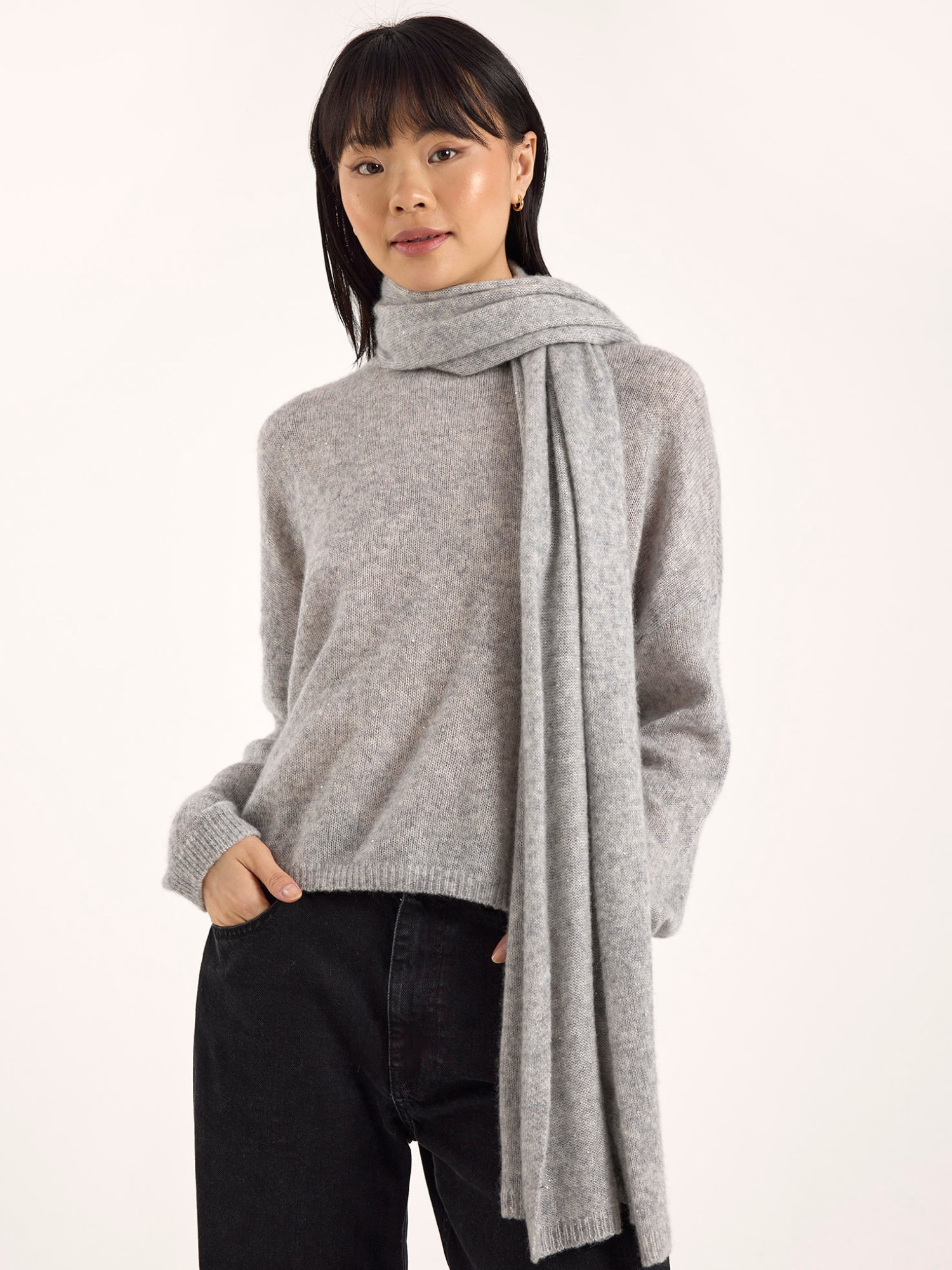 Estelle Sparkle Skinny Scarf