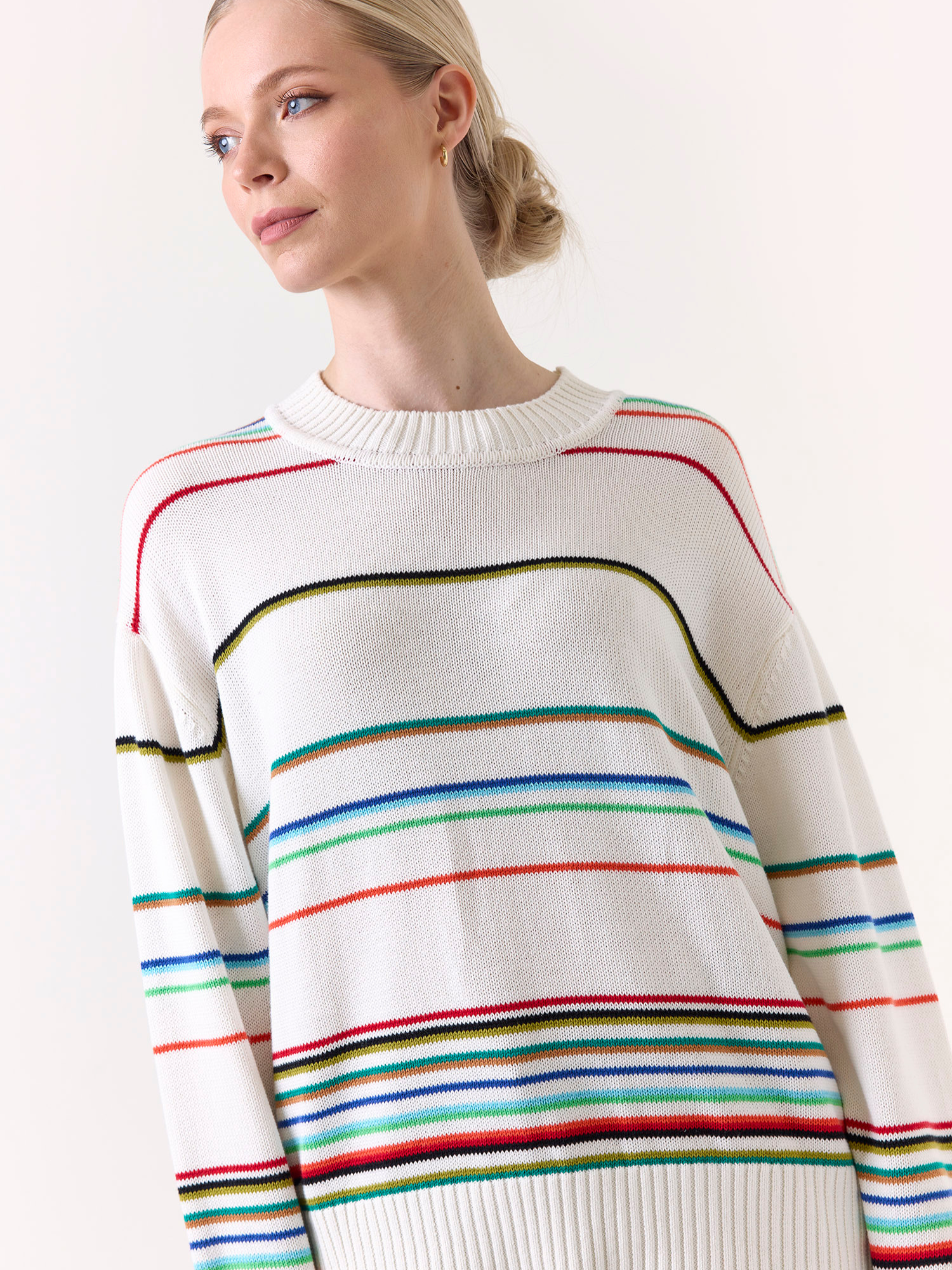 Raya Rainbow Stripe Crew