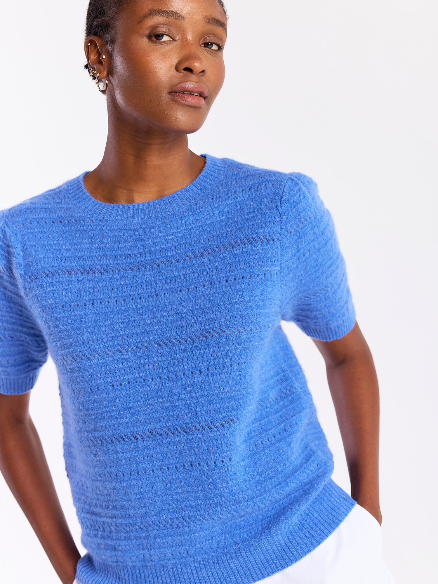 Textured Taylor Cashmere Tee