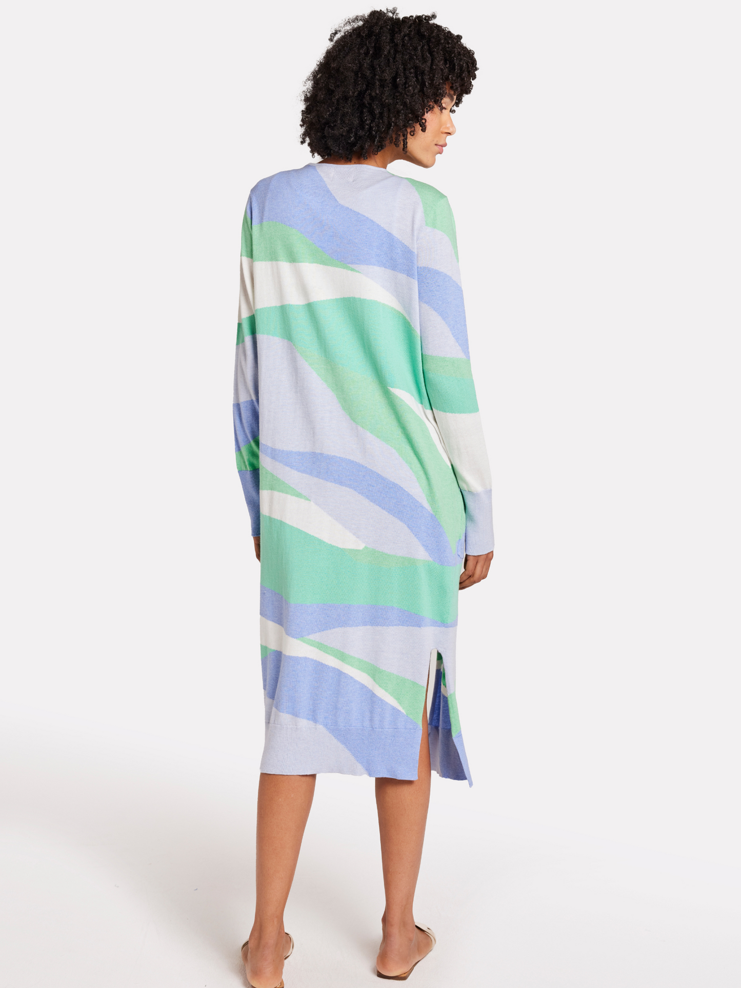 Abstract Maxi Cardigan