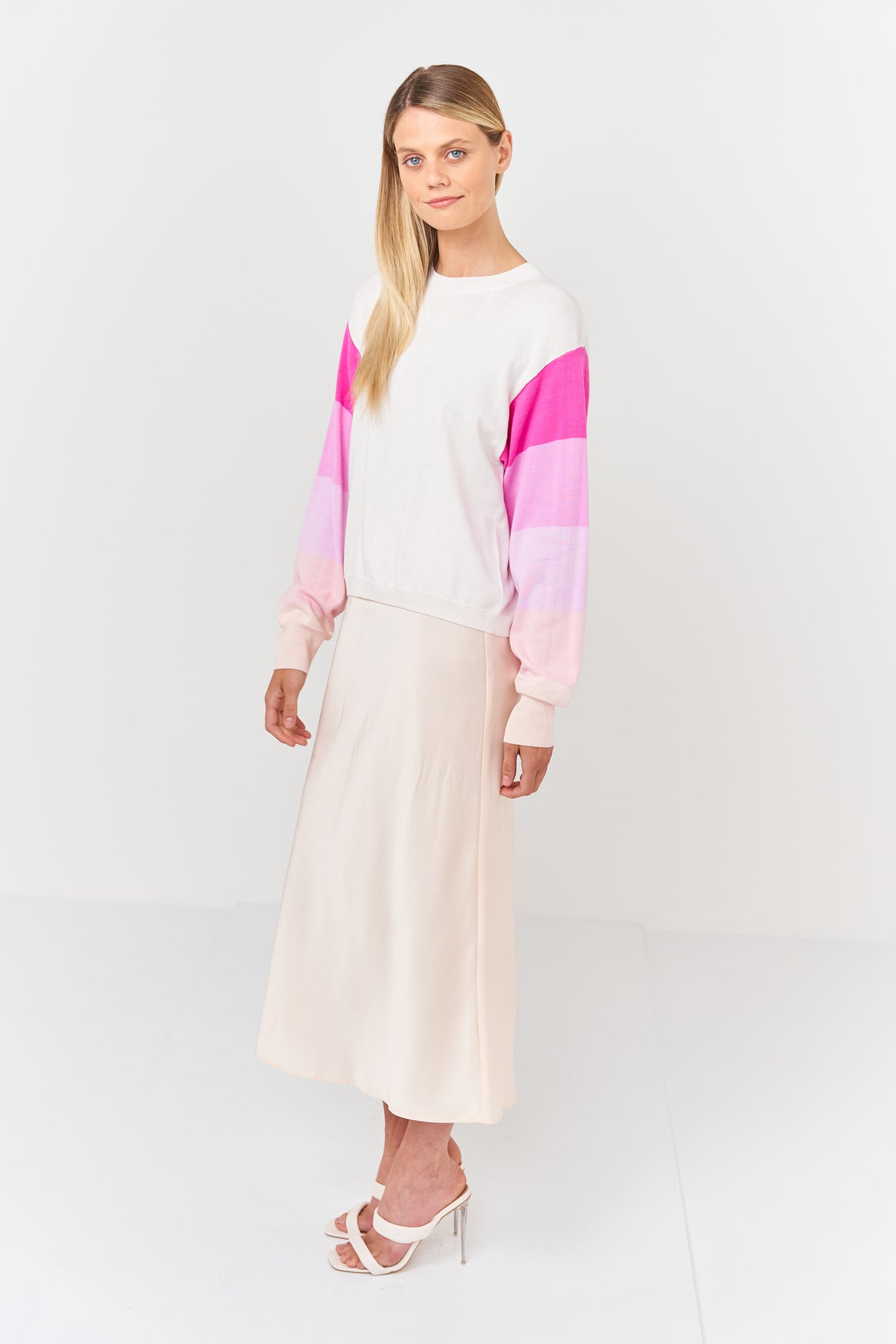Suki Stripe Sleeve Jumper