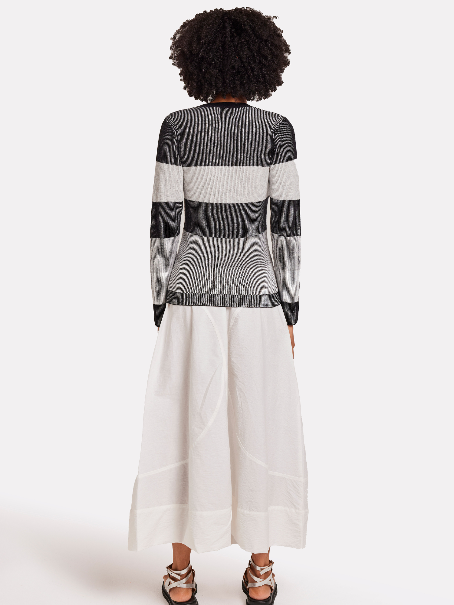 STRIPE PLAITED CREW
