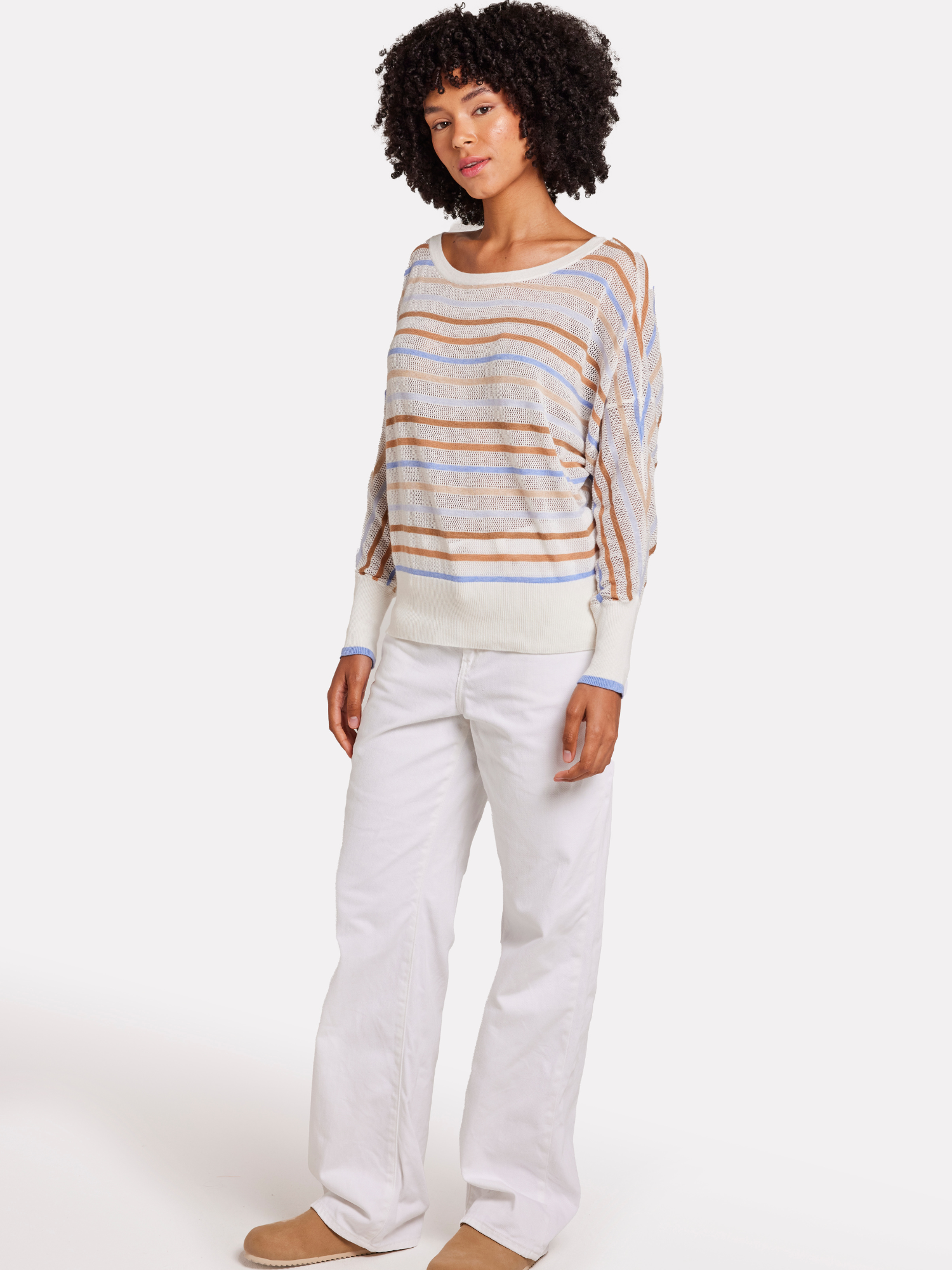 MINI STRIPE RELAX NECK