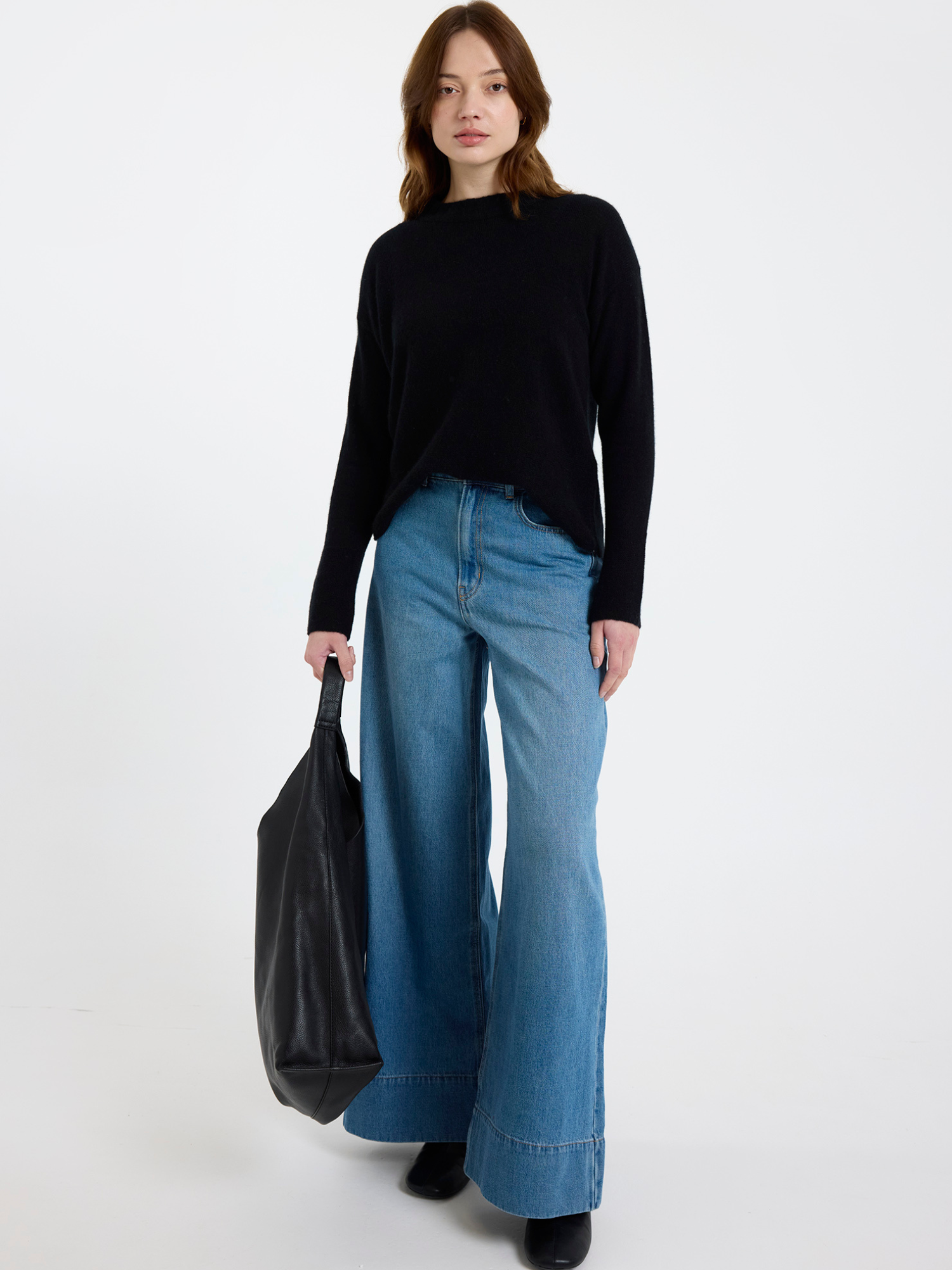 Pearl Cashmere Crew Neck Jumper