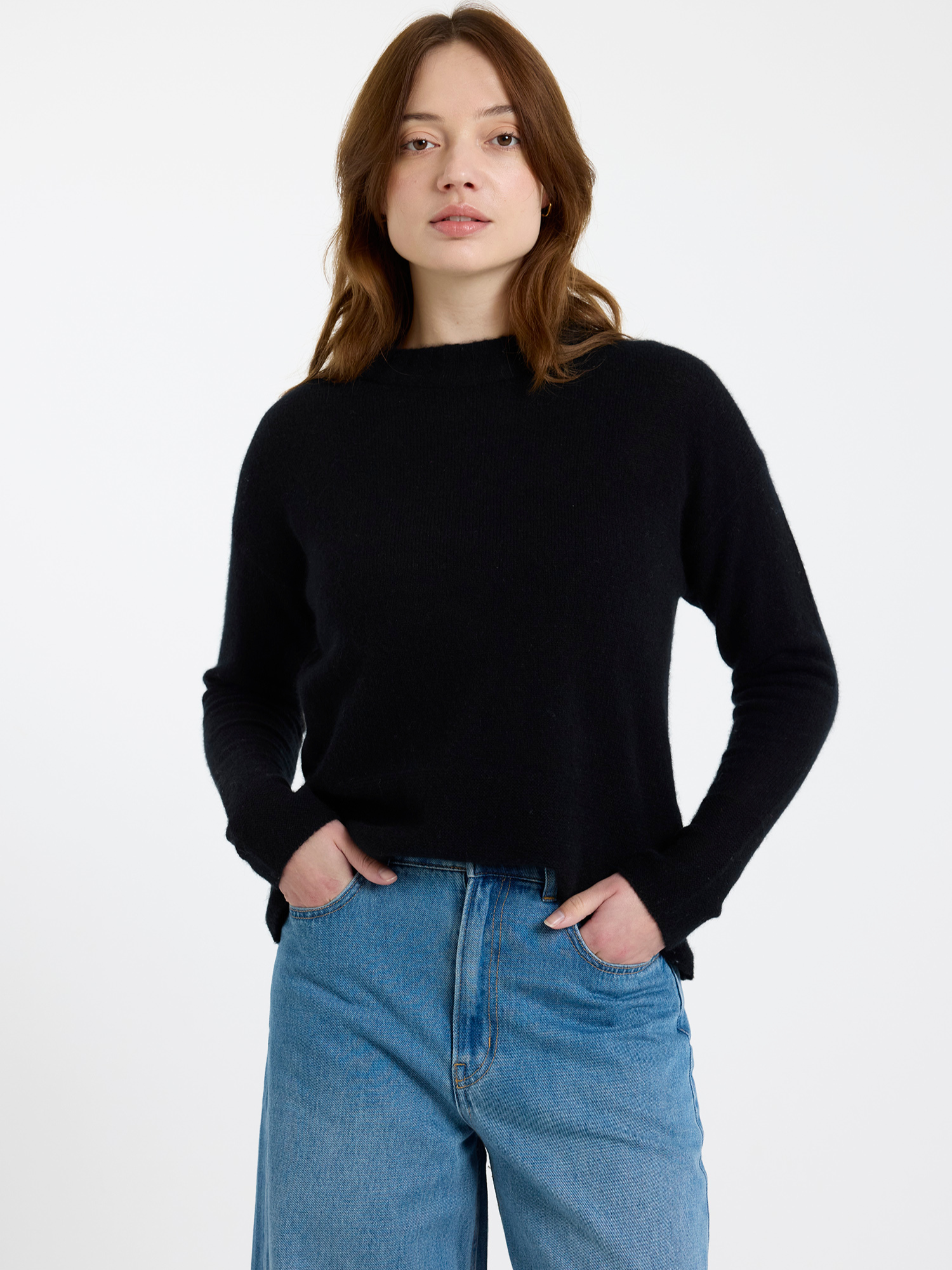 Pearl Cashmere Crew Neck Jumper