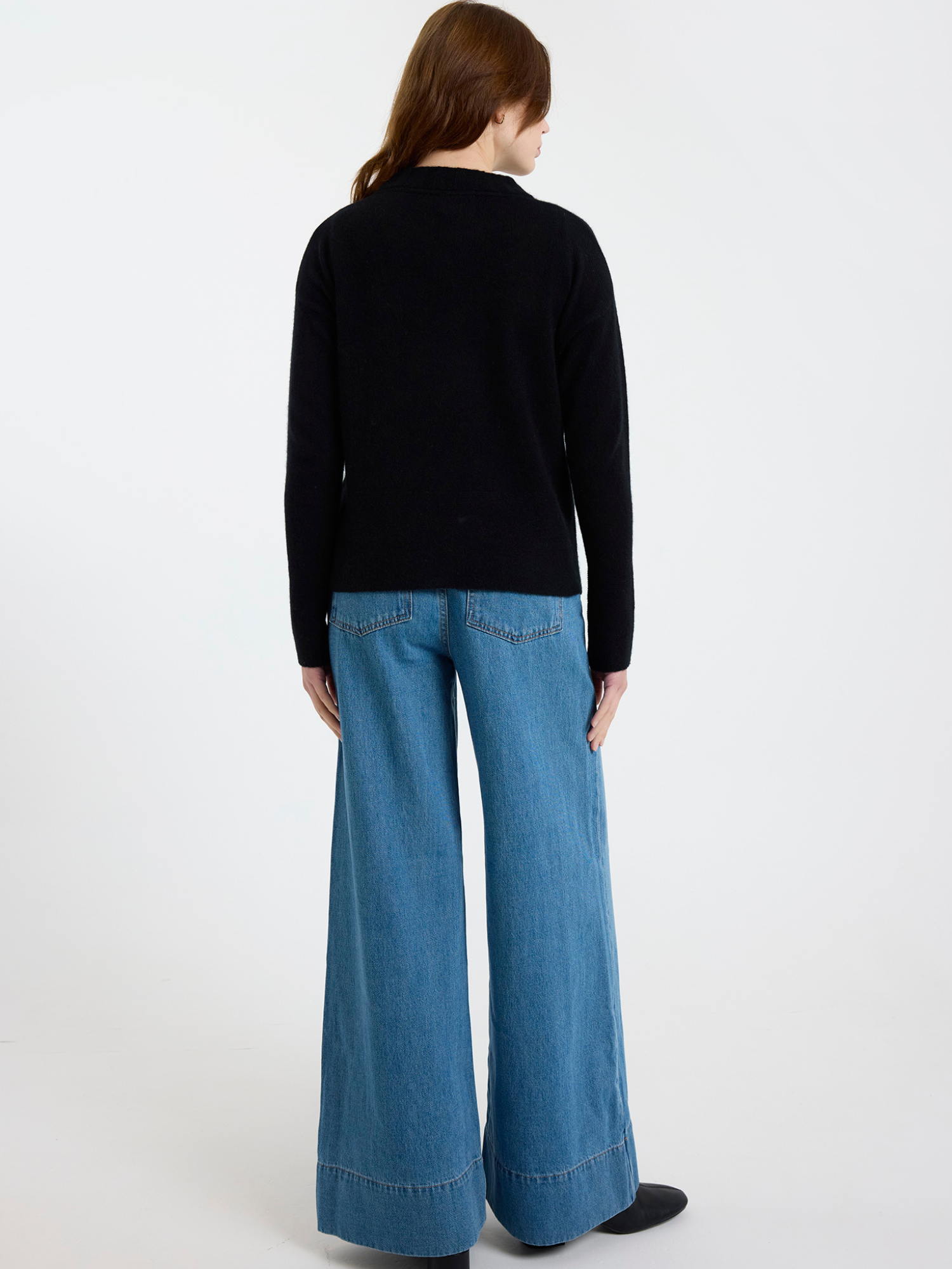 Pearl Cashmere Crew Neck Jumper