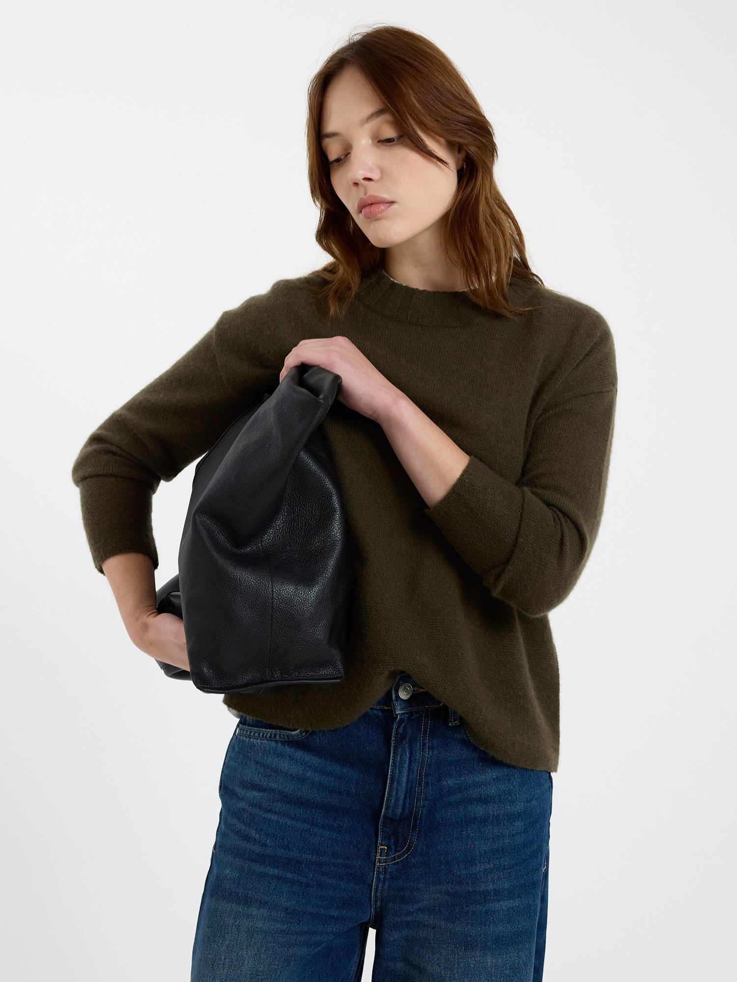 Pearl Cashmere Crew Neck Jumper