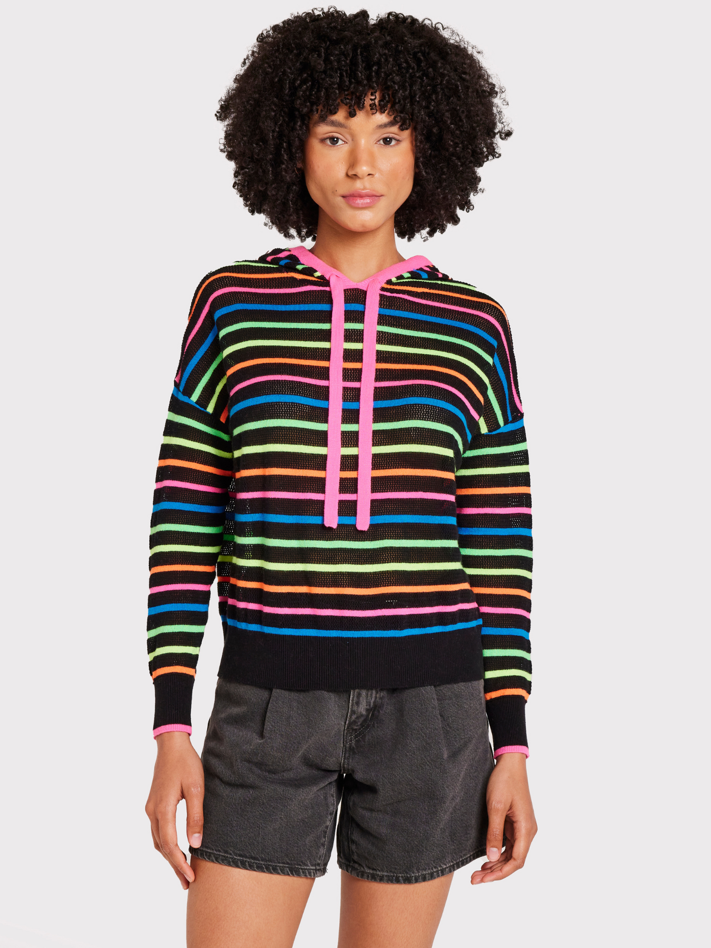 Rainbow Stripe Hoodie