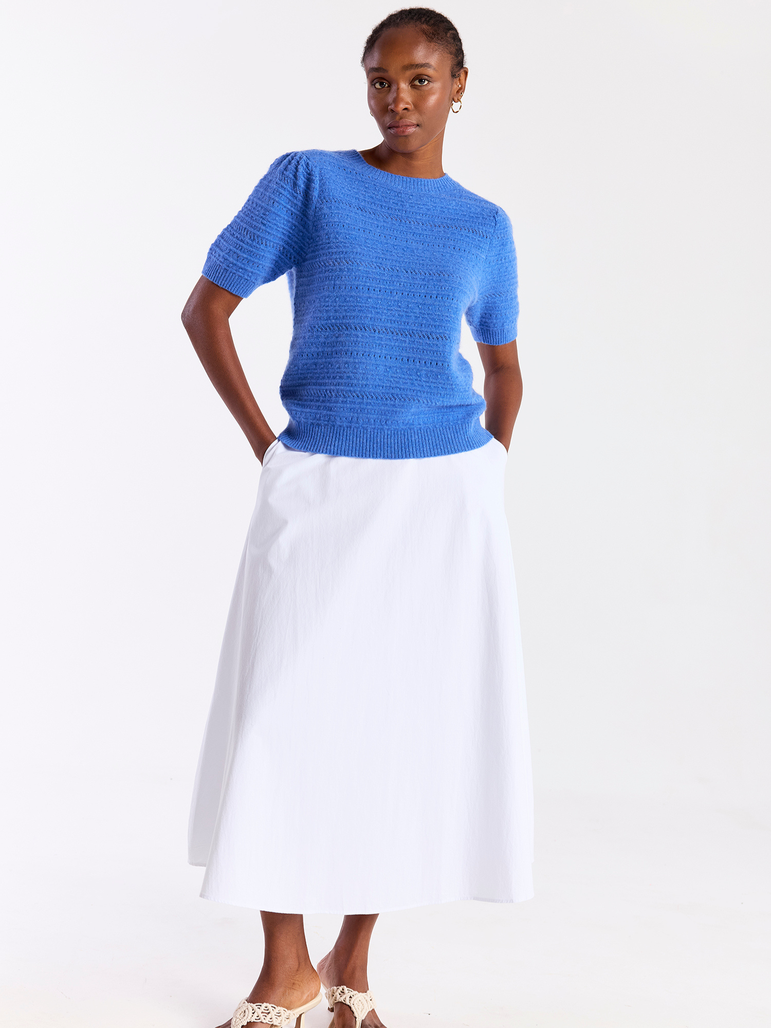 Textured Taylor Cashmere Tee