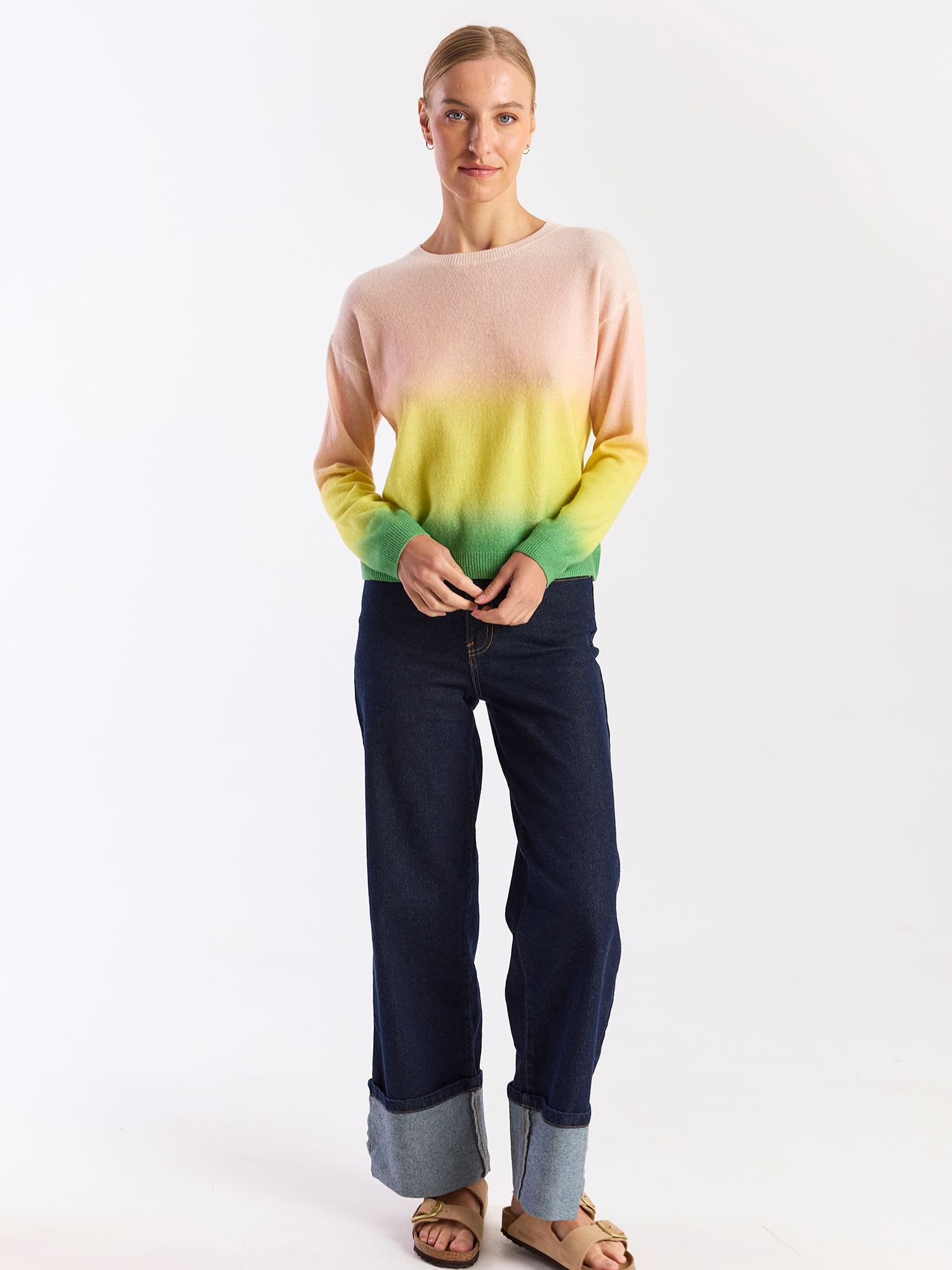 Bali Print Cashmere Crew