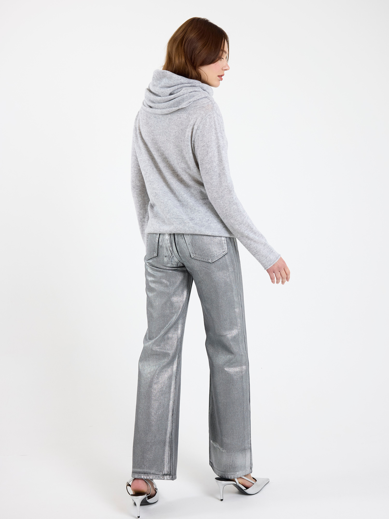 Hannah Hooded Cashmere Cowl Neck Jumper