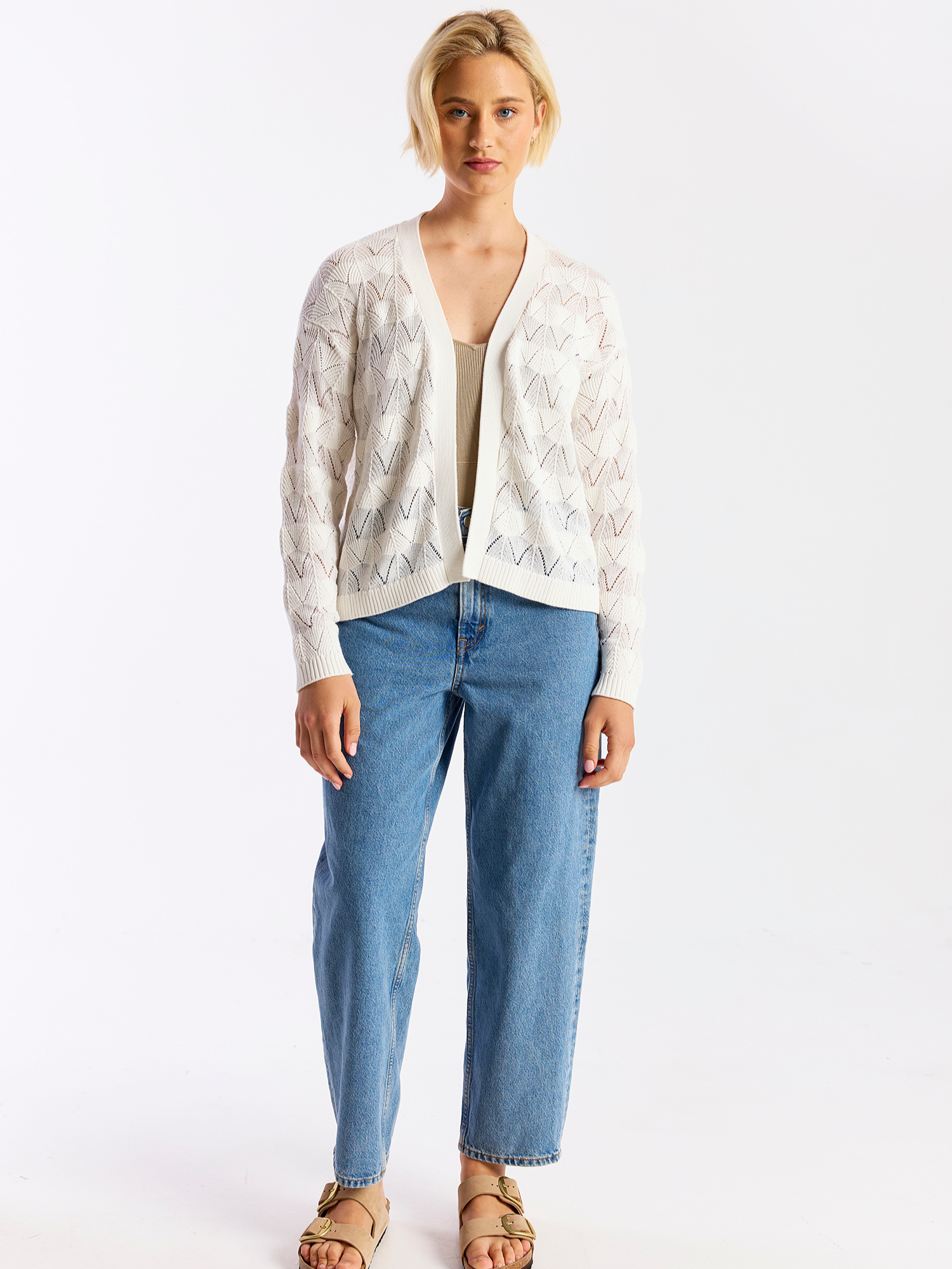 Chevron Stitch Cardigan