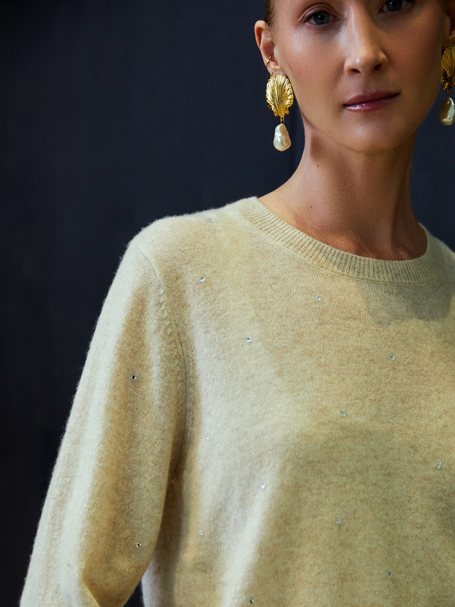 Sparkle Mini Cashmere Crew Neck Jumper