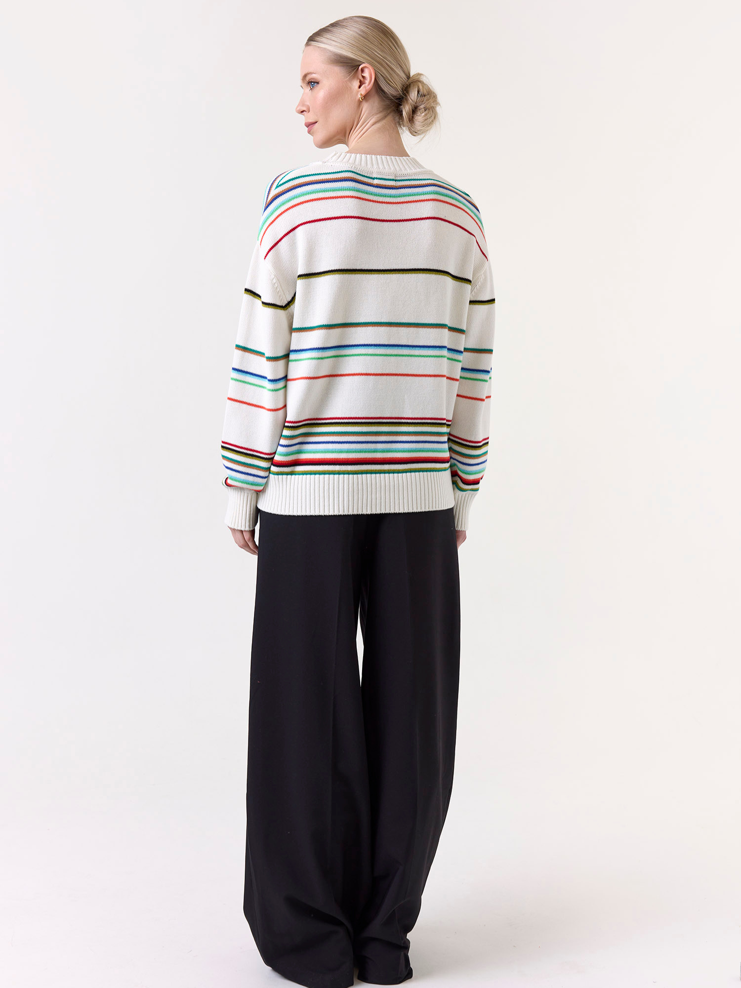 Raya Rainbow Stripe Crew