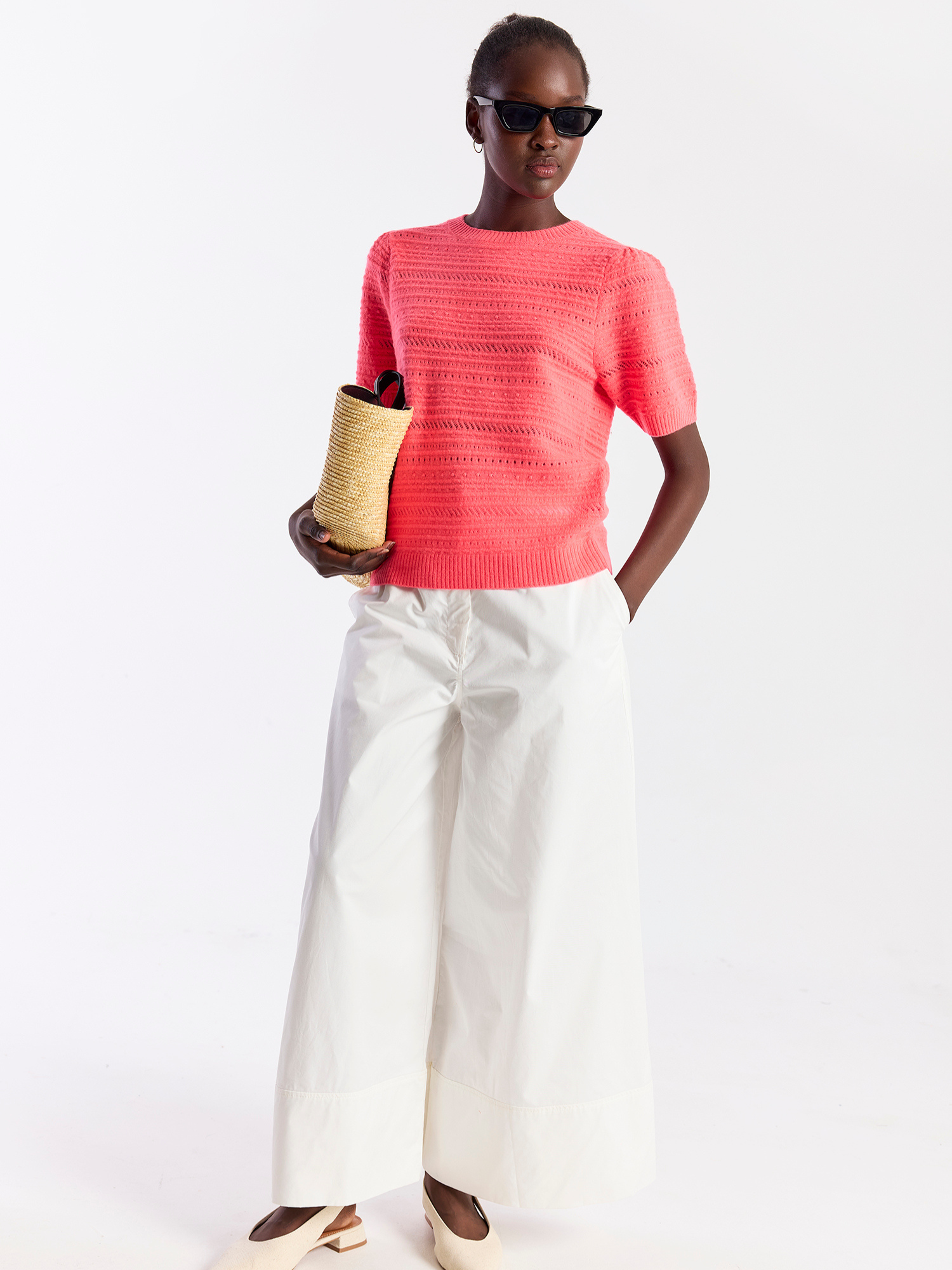 Textured Taylor Cashmere Tee