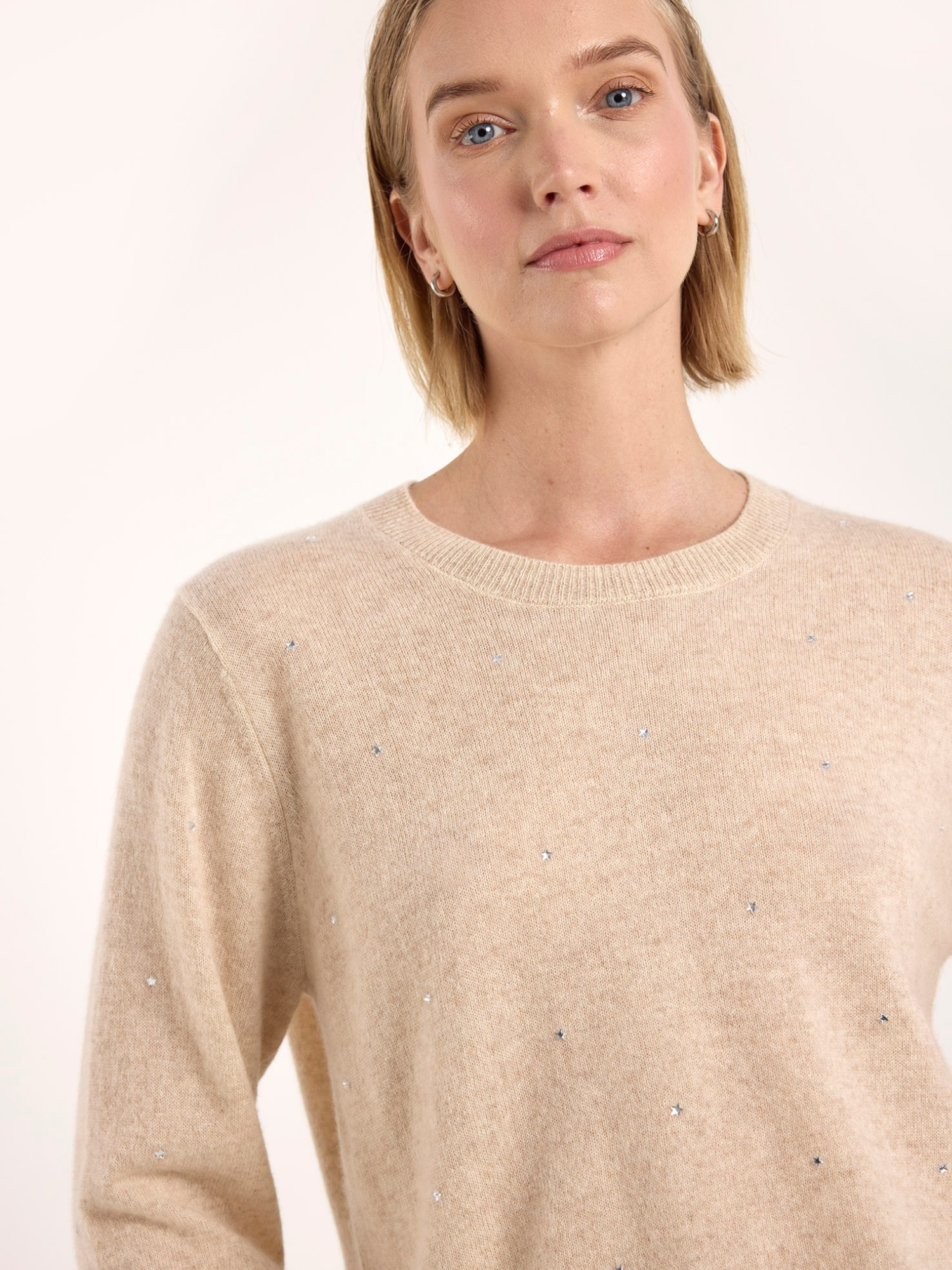 Gem Star Cashmere Crew Neck Jumper