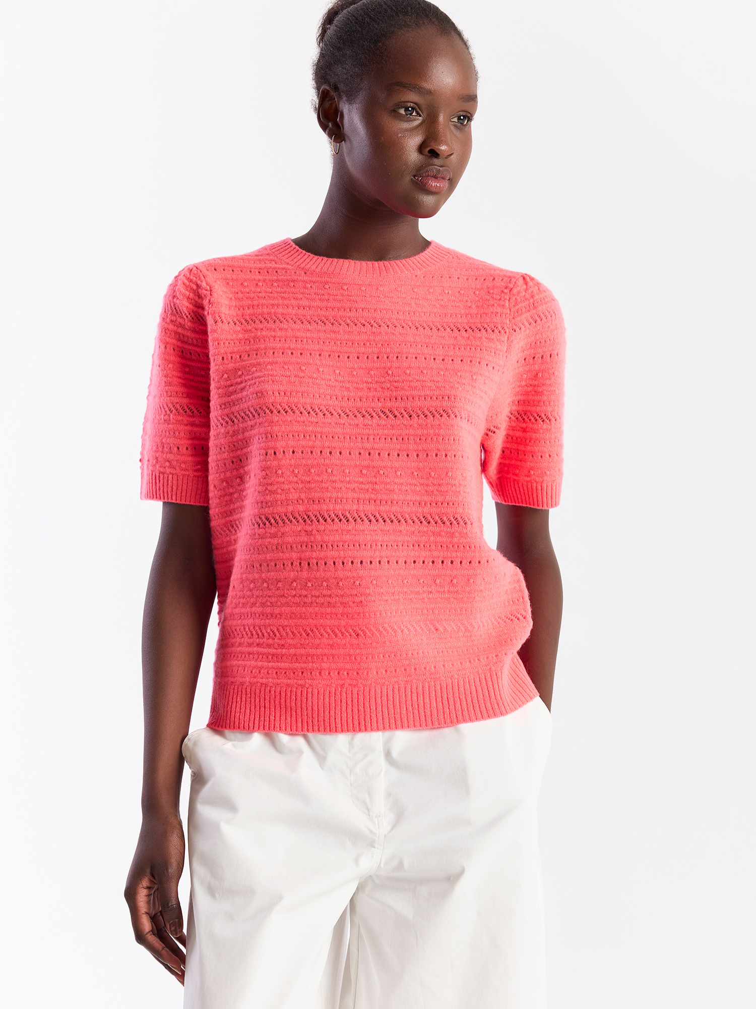 Textured Taylor Cashmere Tee