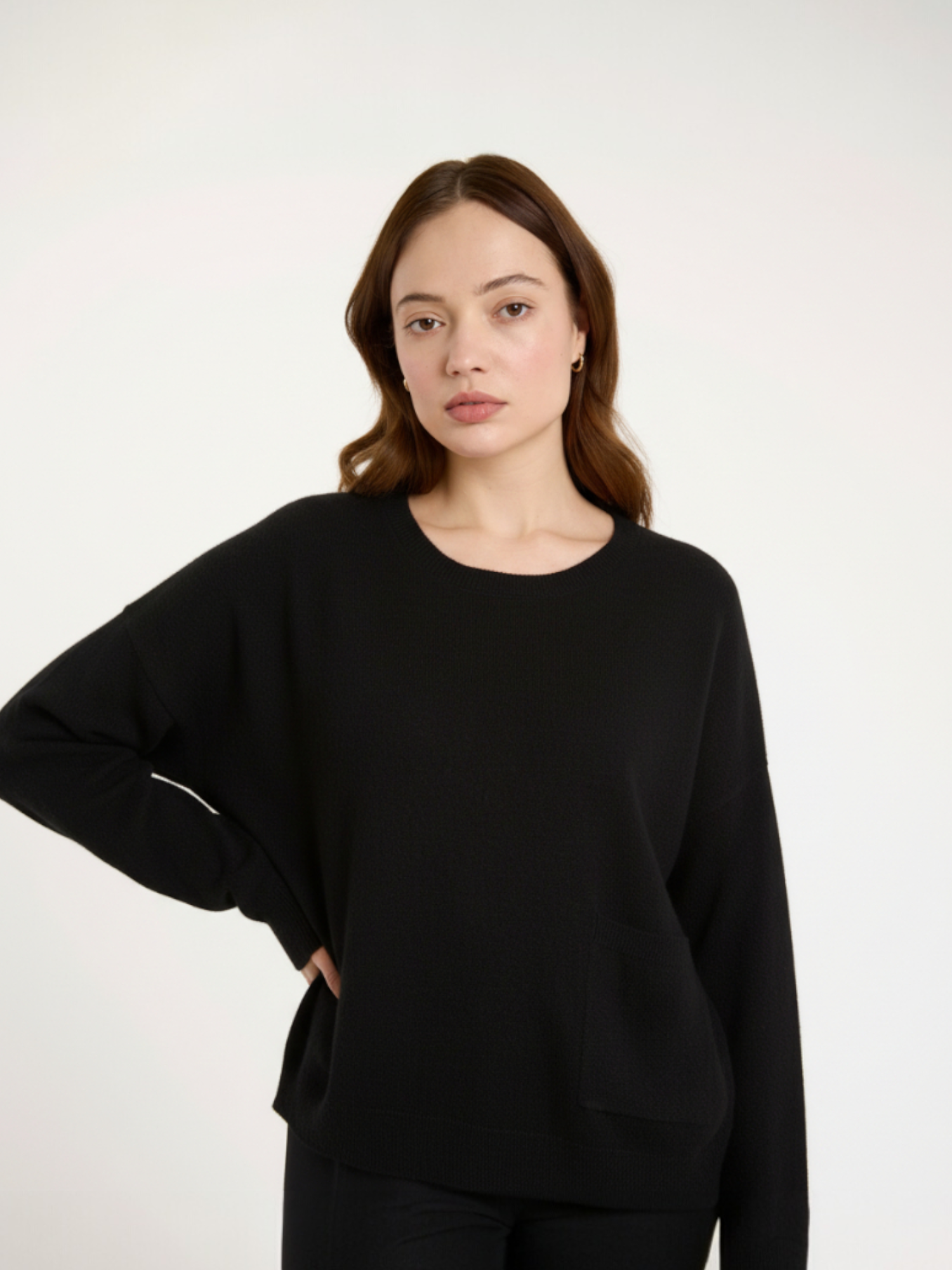 Pepper Split Hem Cashmere Jumper