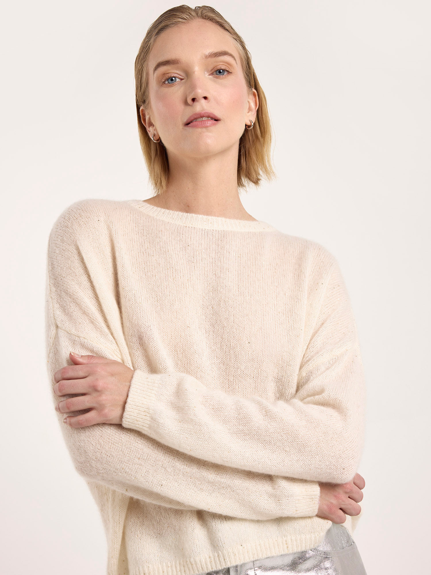 Estelle Sparkle Cashmere Crew Neck Jumper