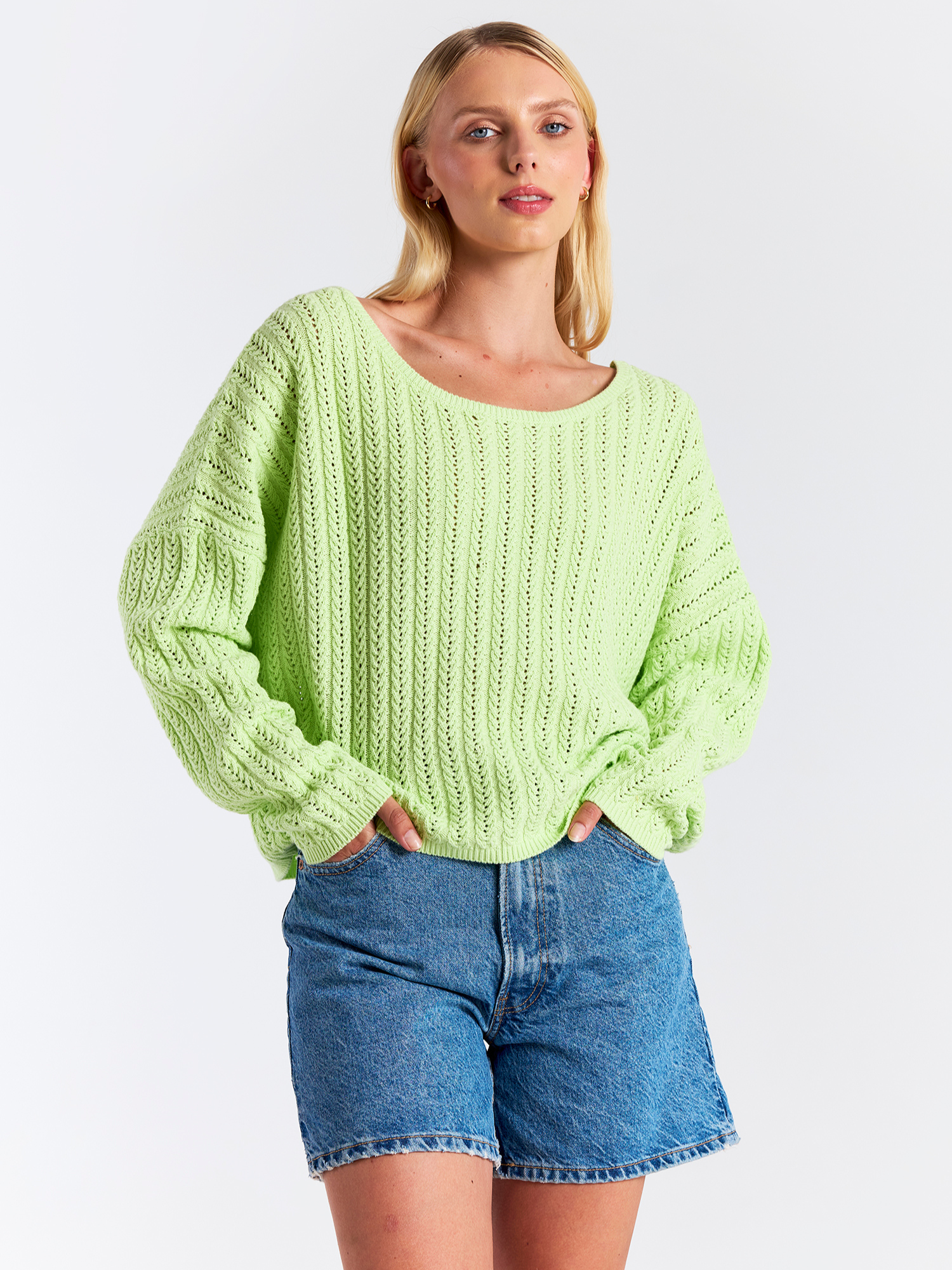Spring Stitch Rosa Reversible Sweater