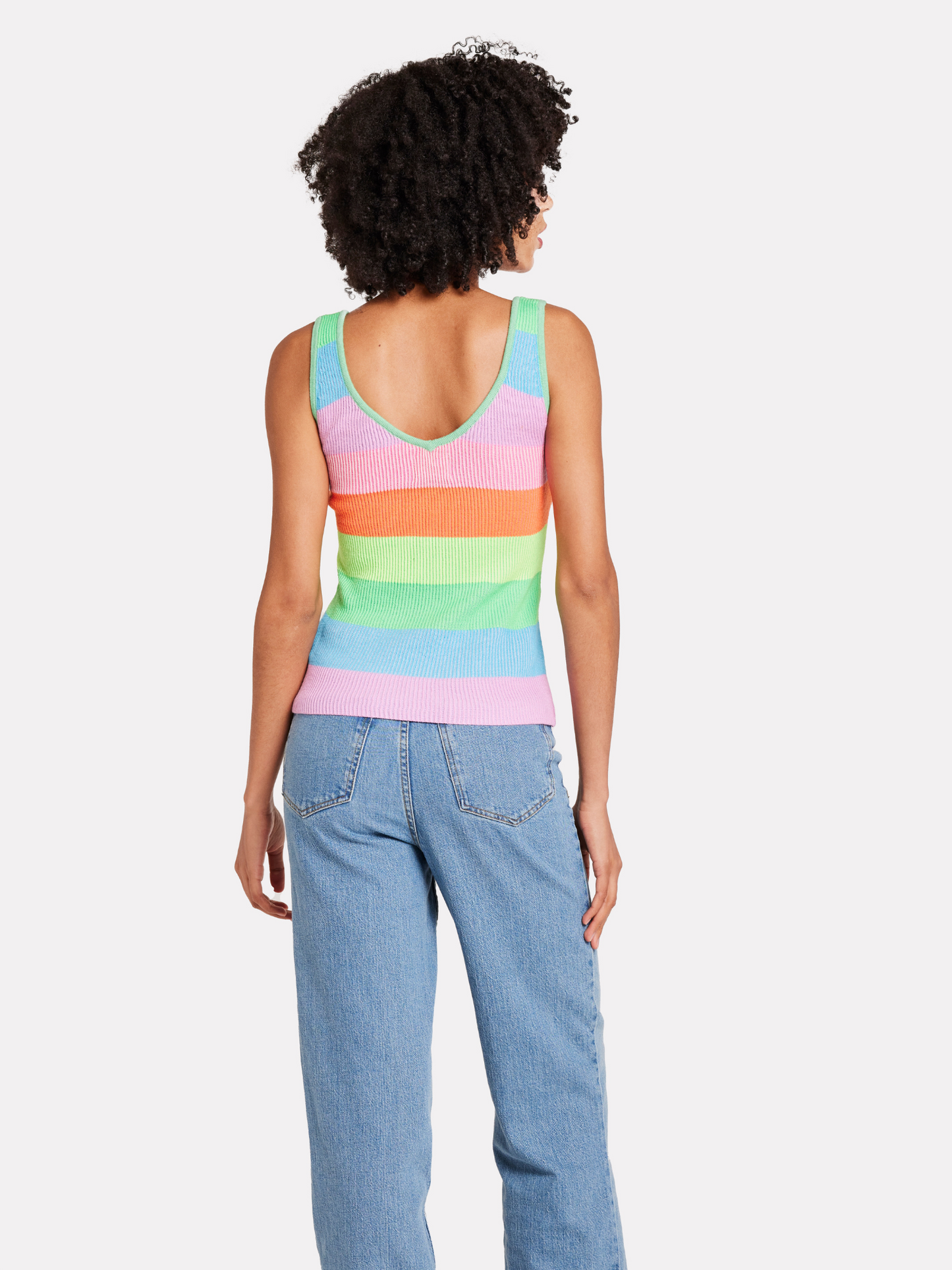 Stripe Plaited Vest
