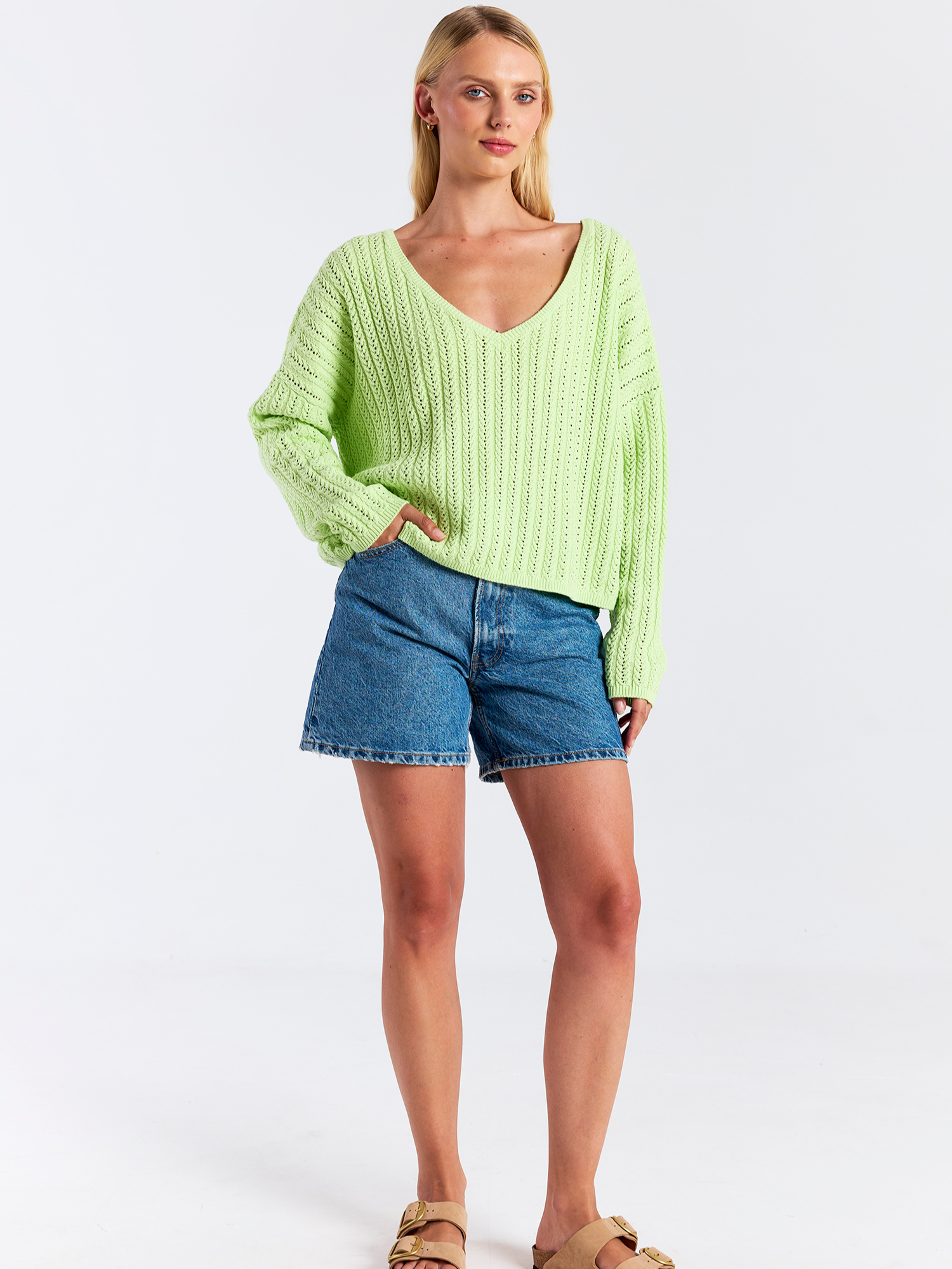 Spring Stitch Rosa Reversible Sweater