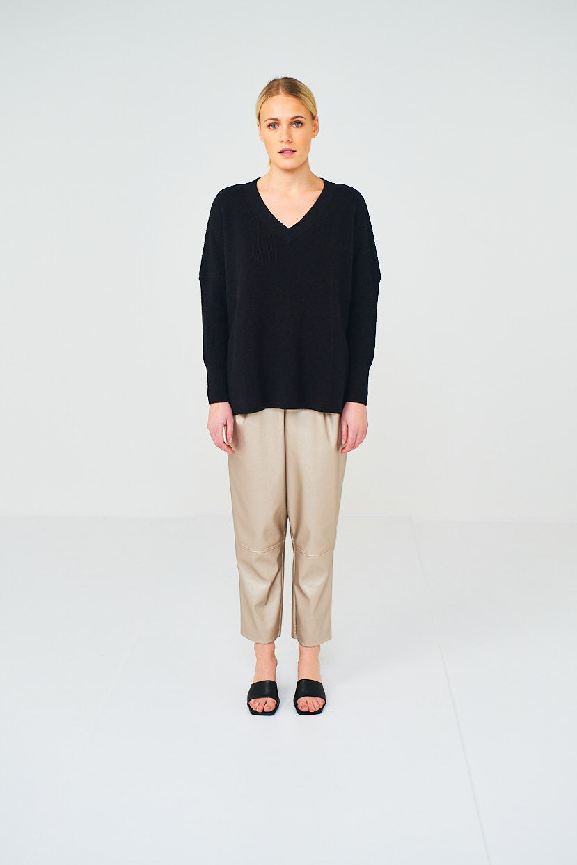 SHAKER KNIT V