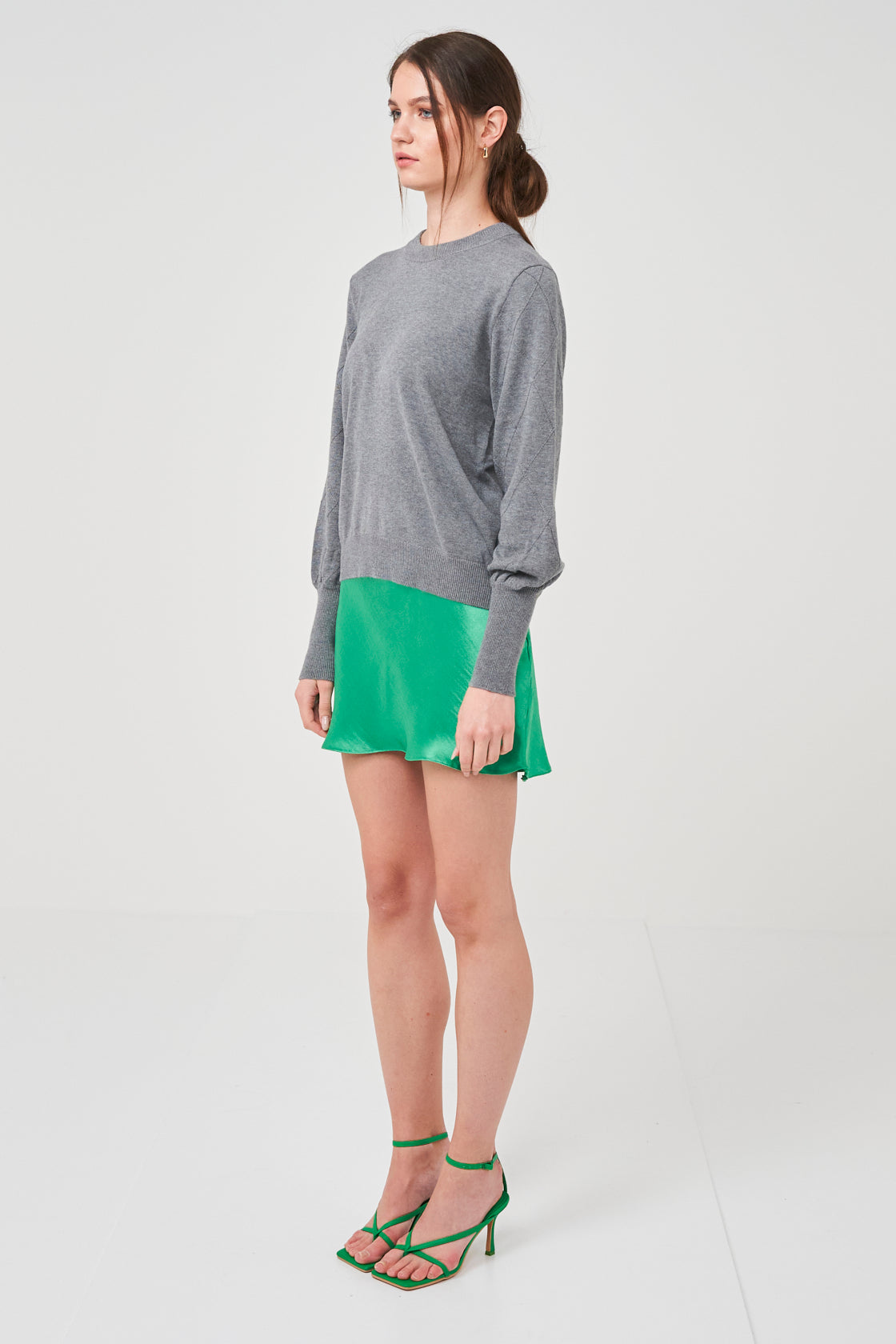 Argyle Exposed Seam Jumper