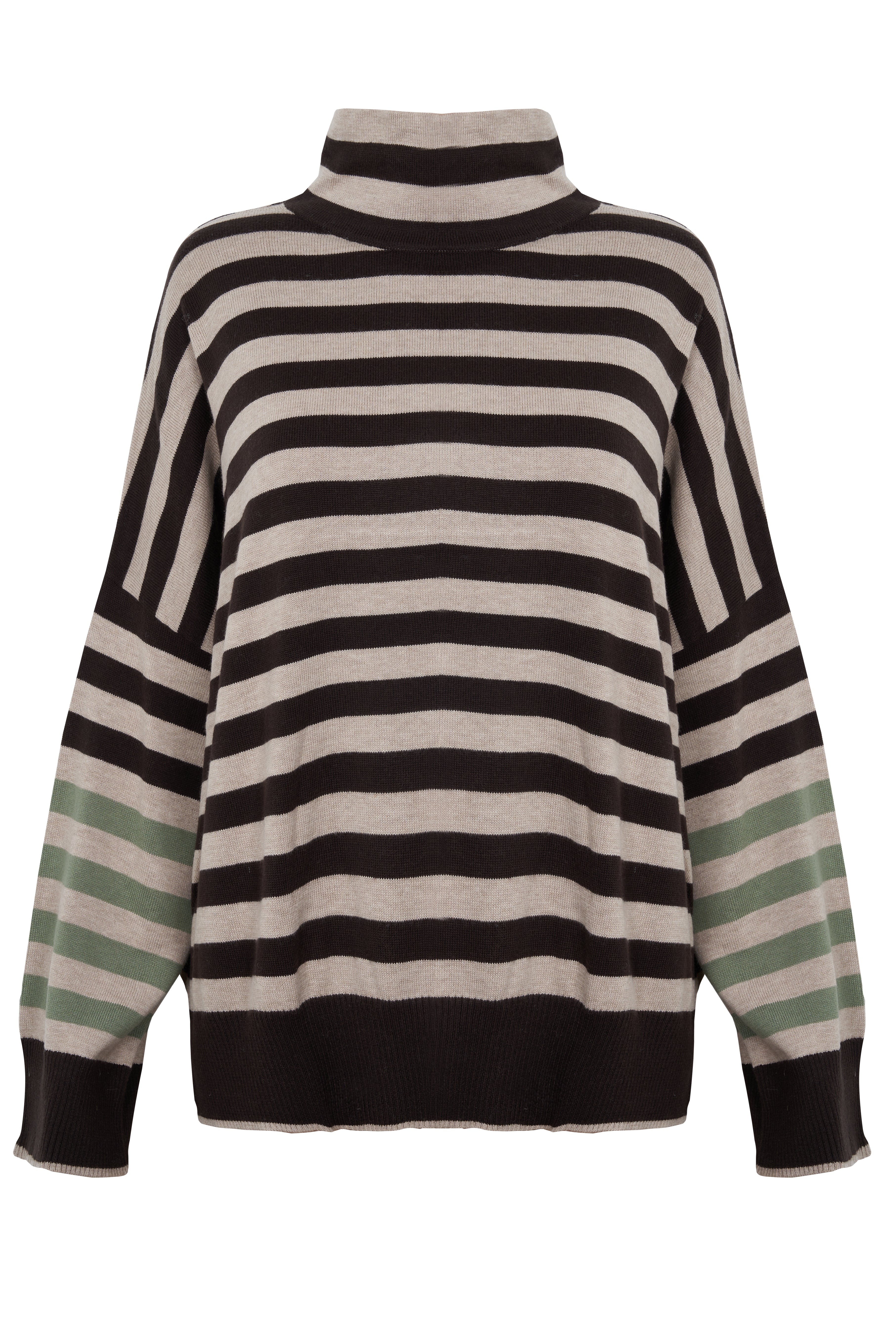 NORA CONTRAST FUNNEL NECK