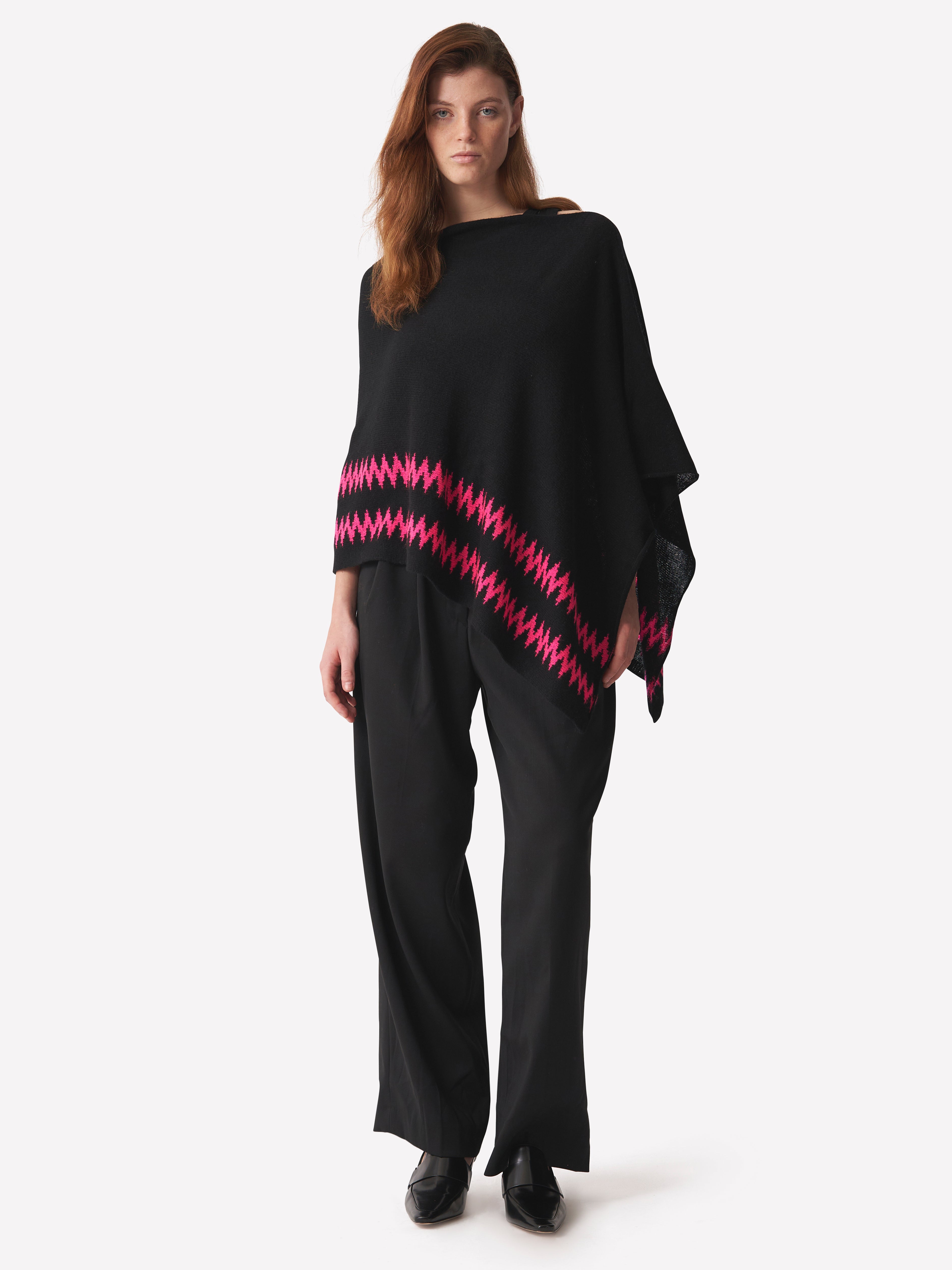 ZIG ZAG MINI PONCHO