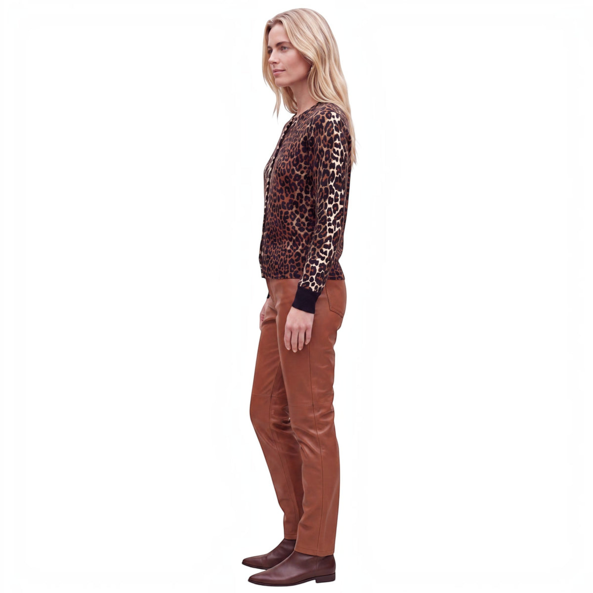 LISA LEOPARD CARDI