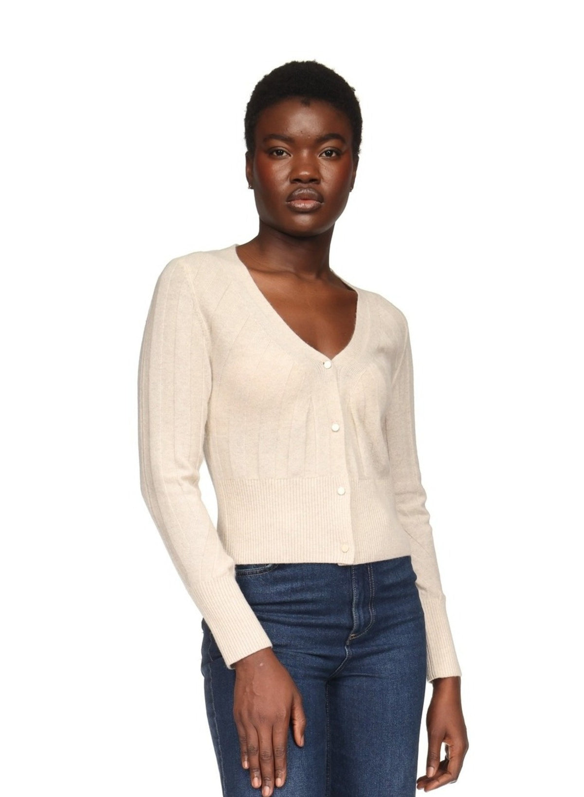 SLIM FIT RIB CARDI