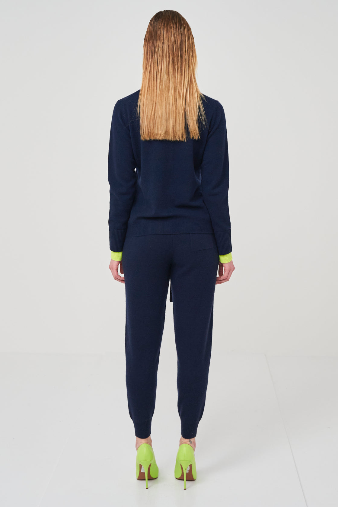 Contrast Roll Neck Jumper