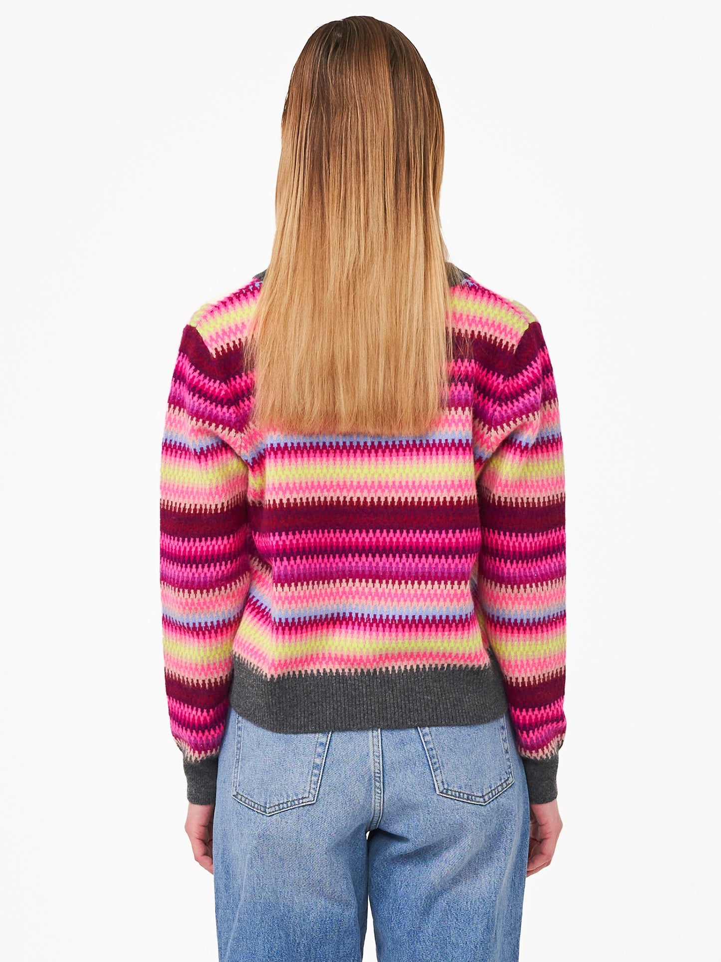 Lottie Fairisle V Neck Jumper