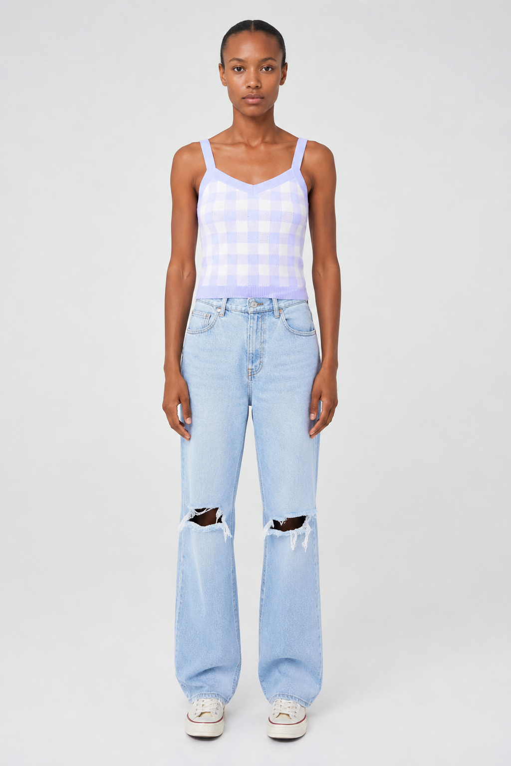 GINGHAM VEST