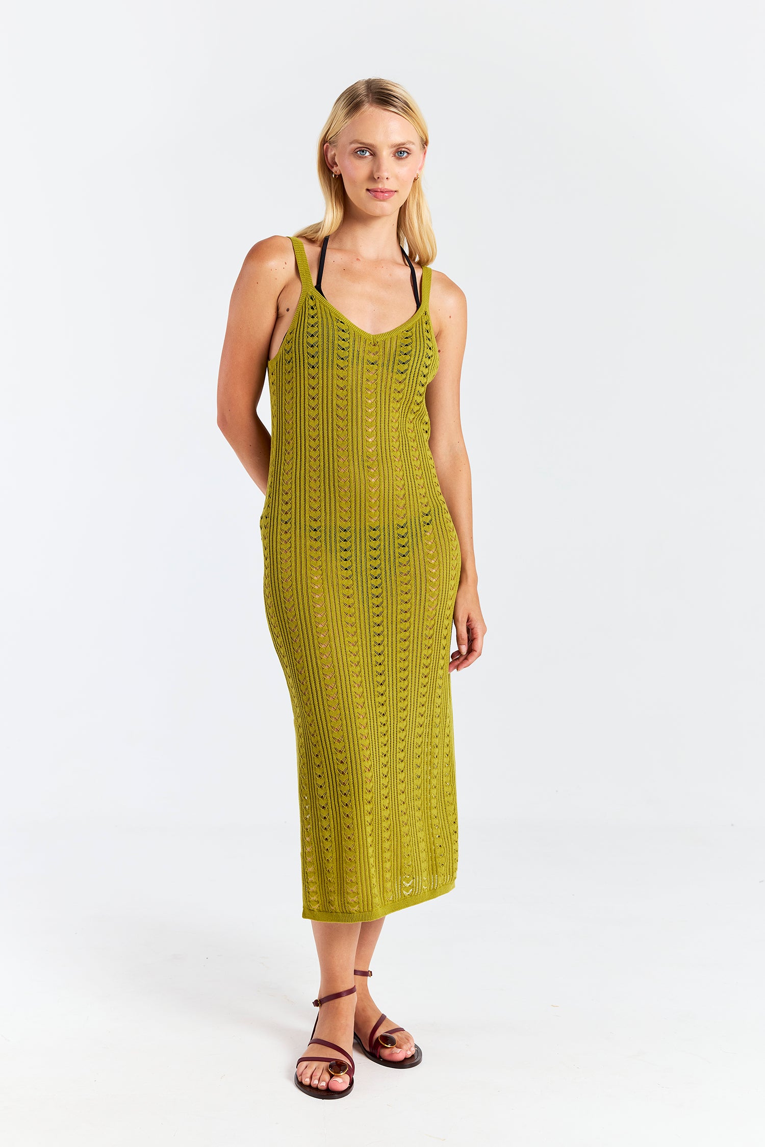 OPEN STITCH DRESS
