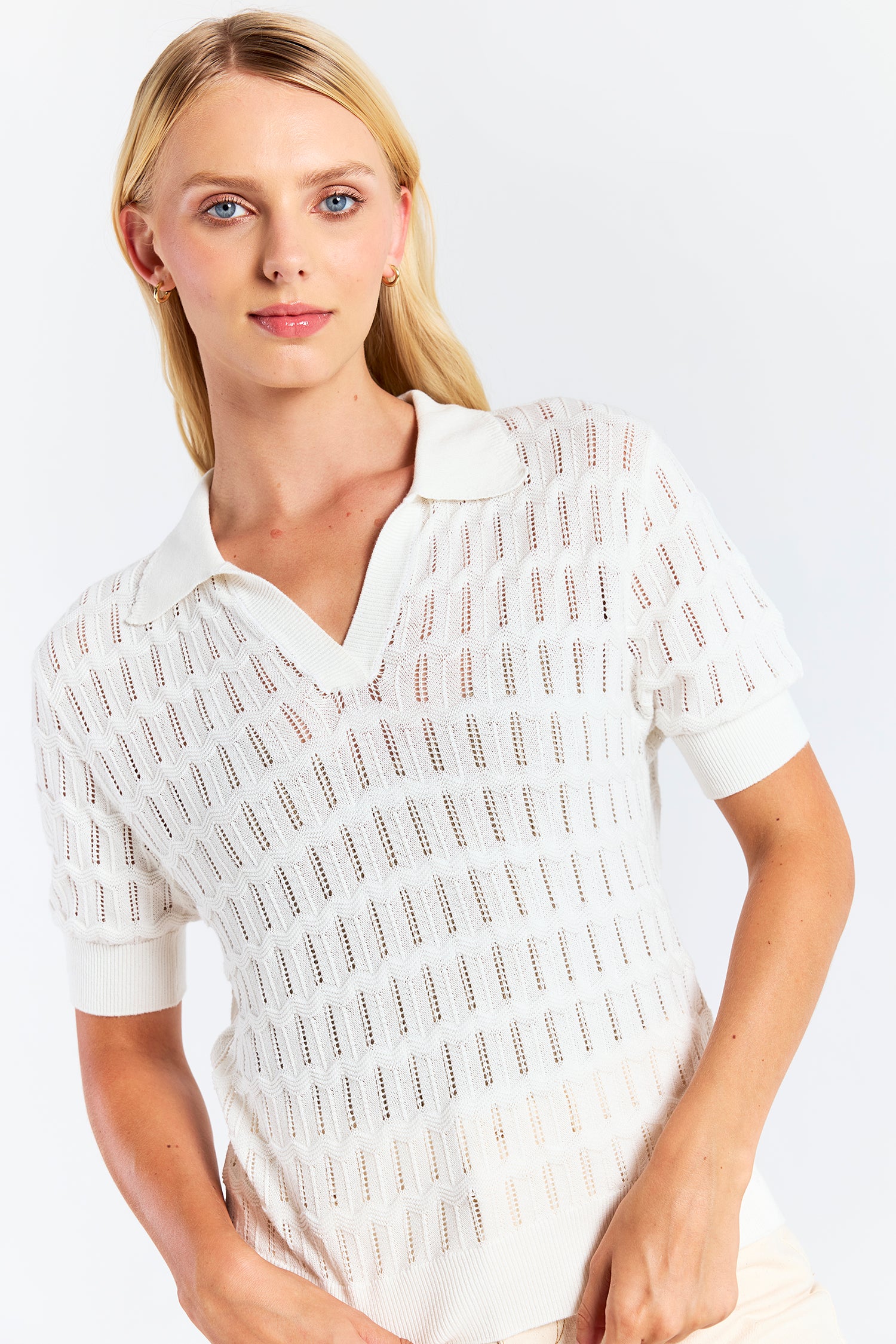 Scallop Trim Pretty Polo