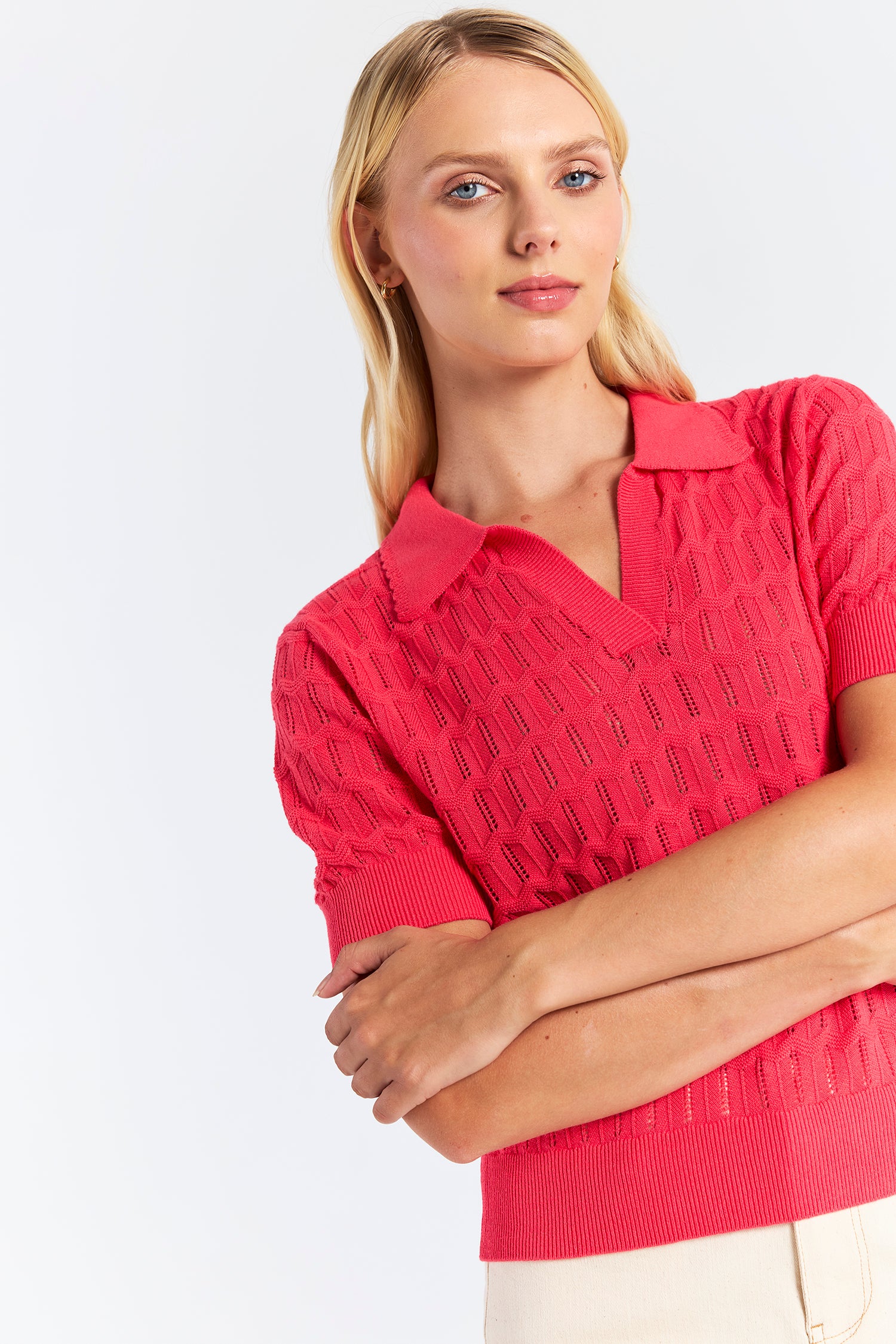 Scallop Trim Pretty Polo