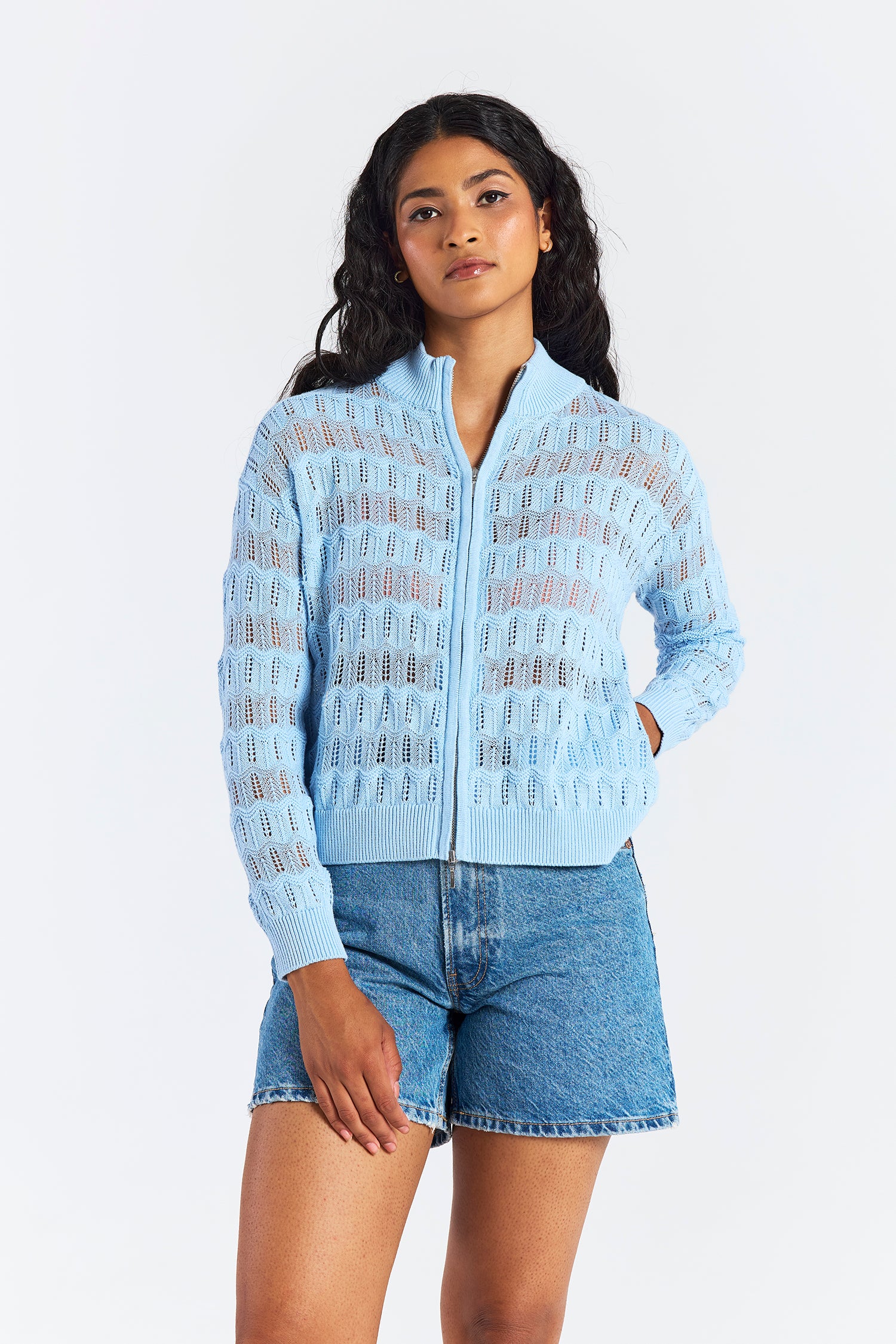 STITCH DETAIL BOMBER