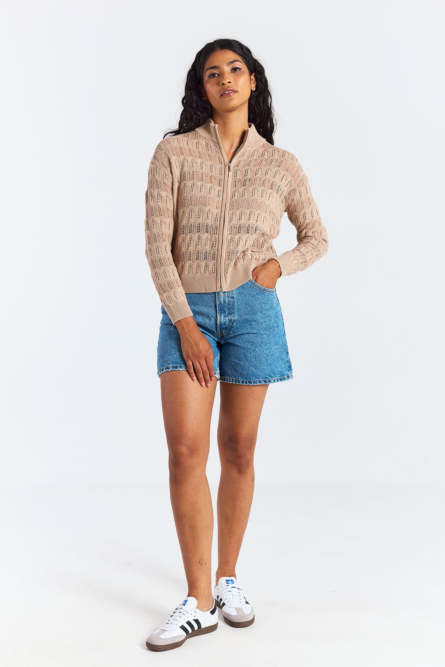 STITCH DETAIL BOMBER