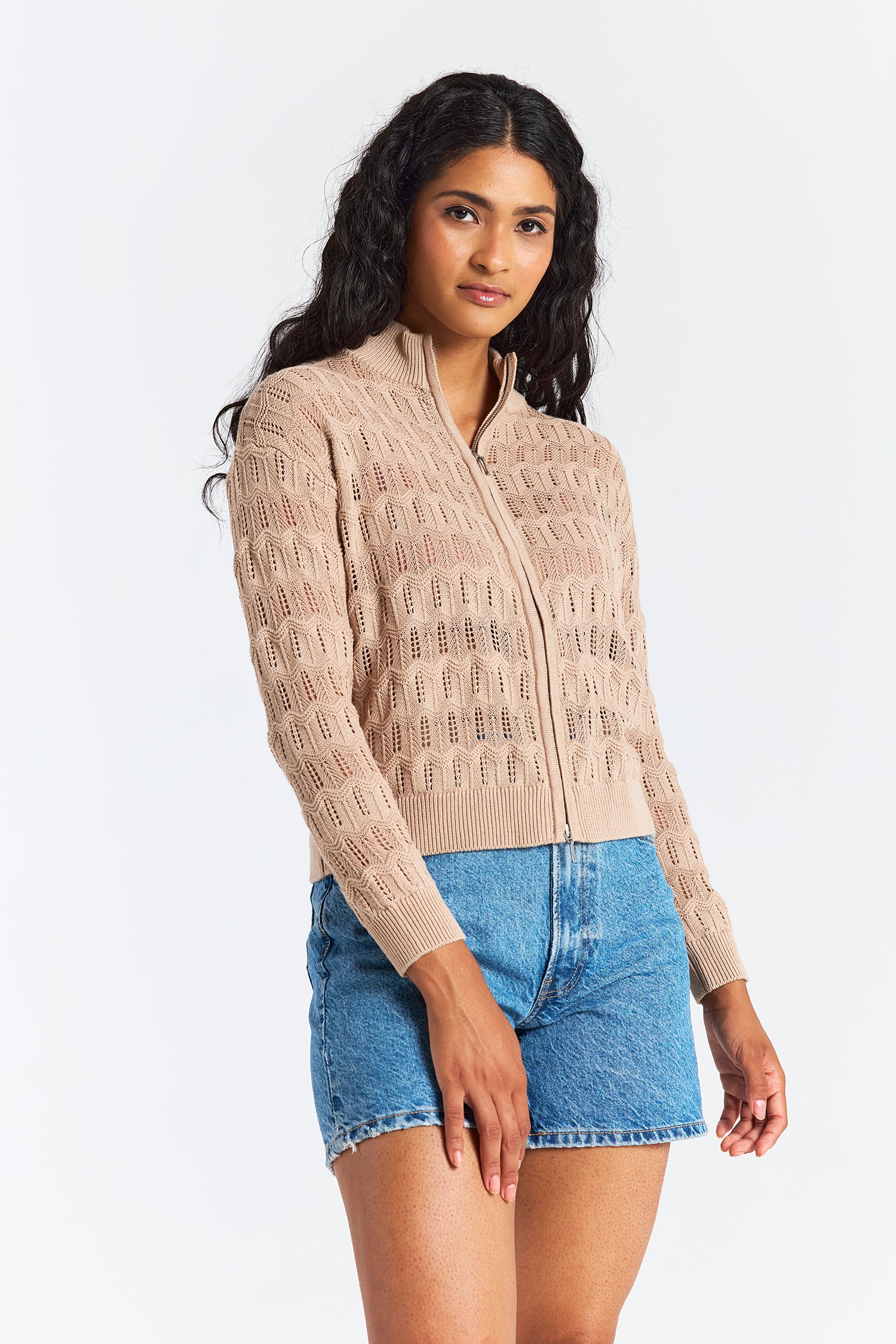 STITCH DETAIL BOMBER