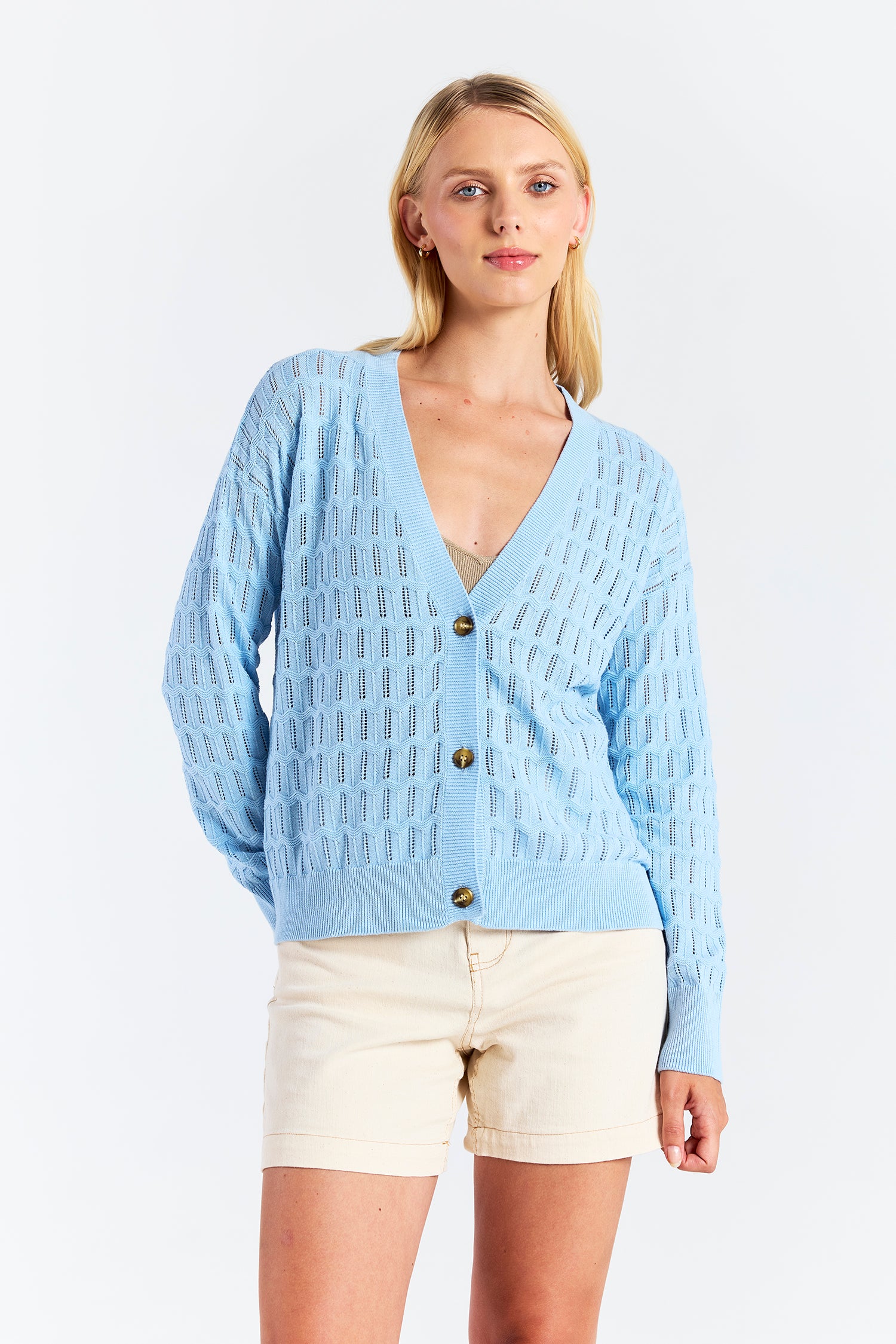 SCALLOP TRIM PRETTY CARDI